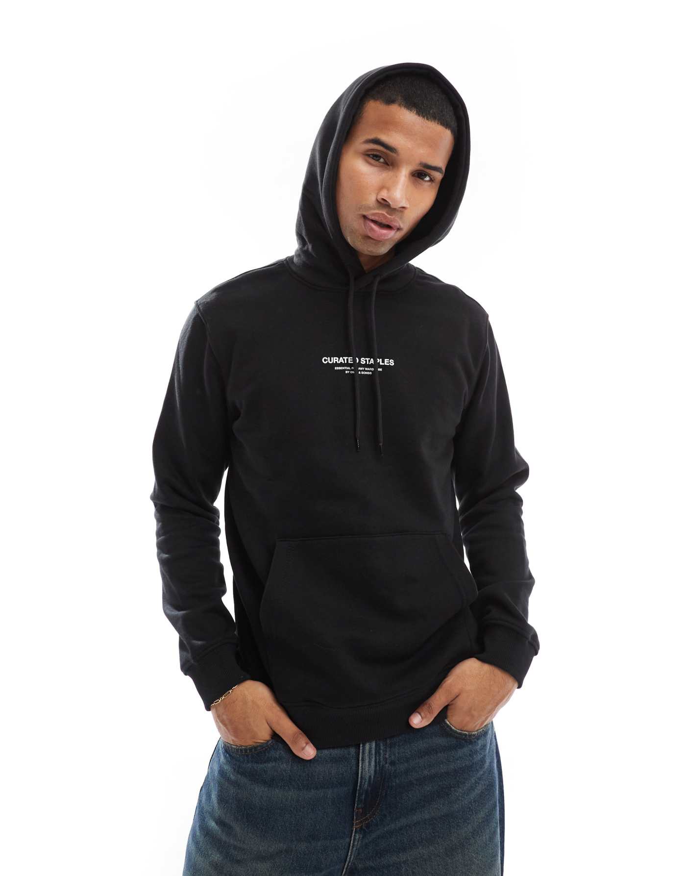 ONLY & SONS curated hoodie in black