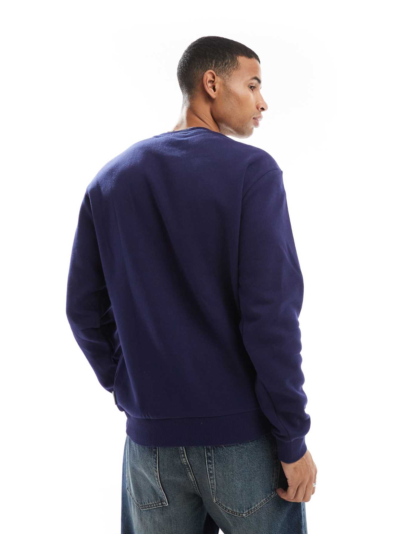 ONLY & SONS crew neck sweat in navy