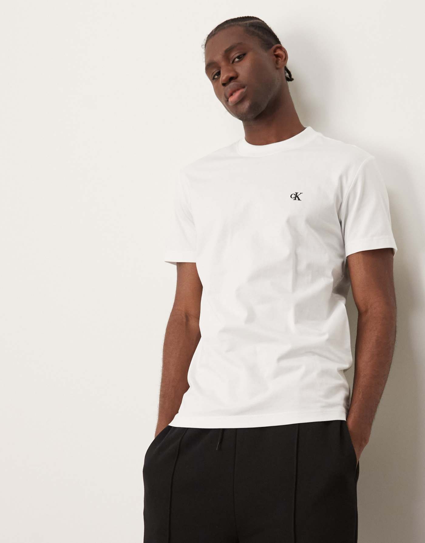 Calvin Klein Jeans premium heavyweight t-shirt in white