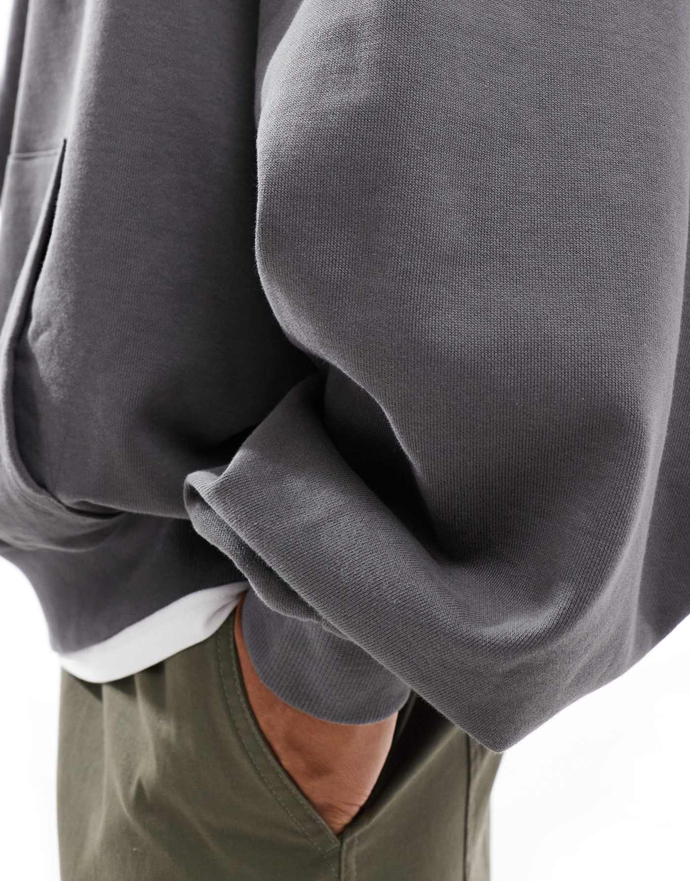 ASOS DESIGN essential extreme oversized hoodie in charcoal