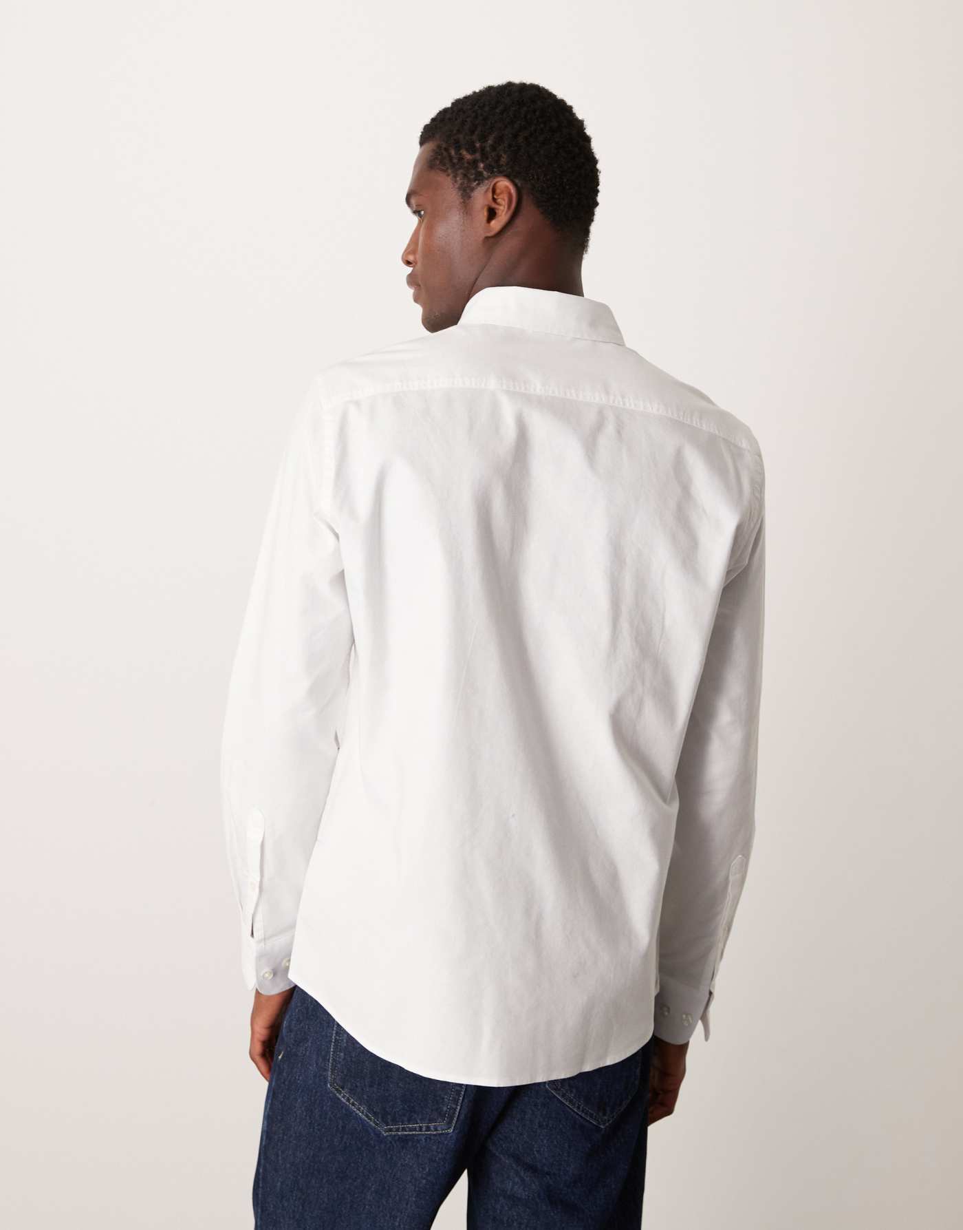 Mango regular fit classic shirt in white