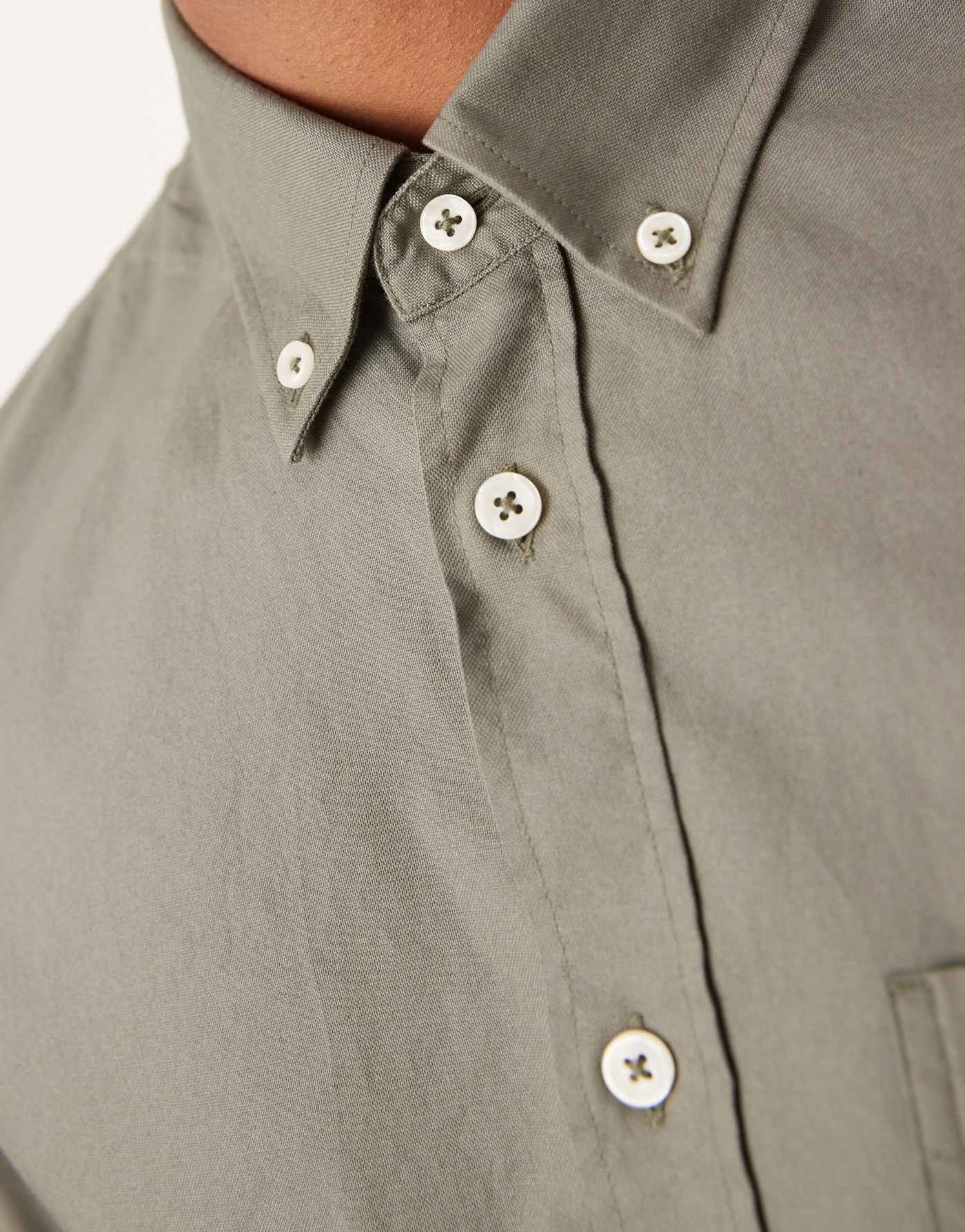 Mango regular fit classic shirt in khaki