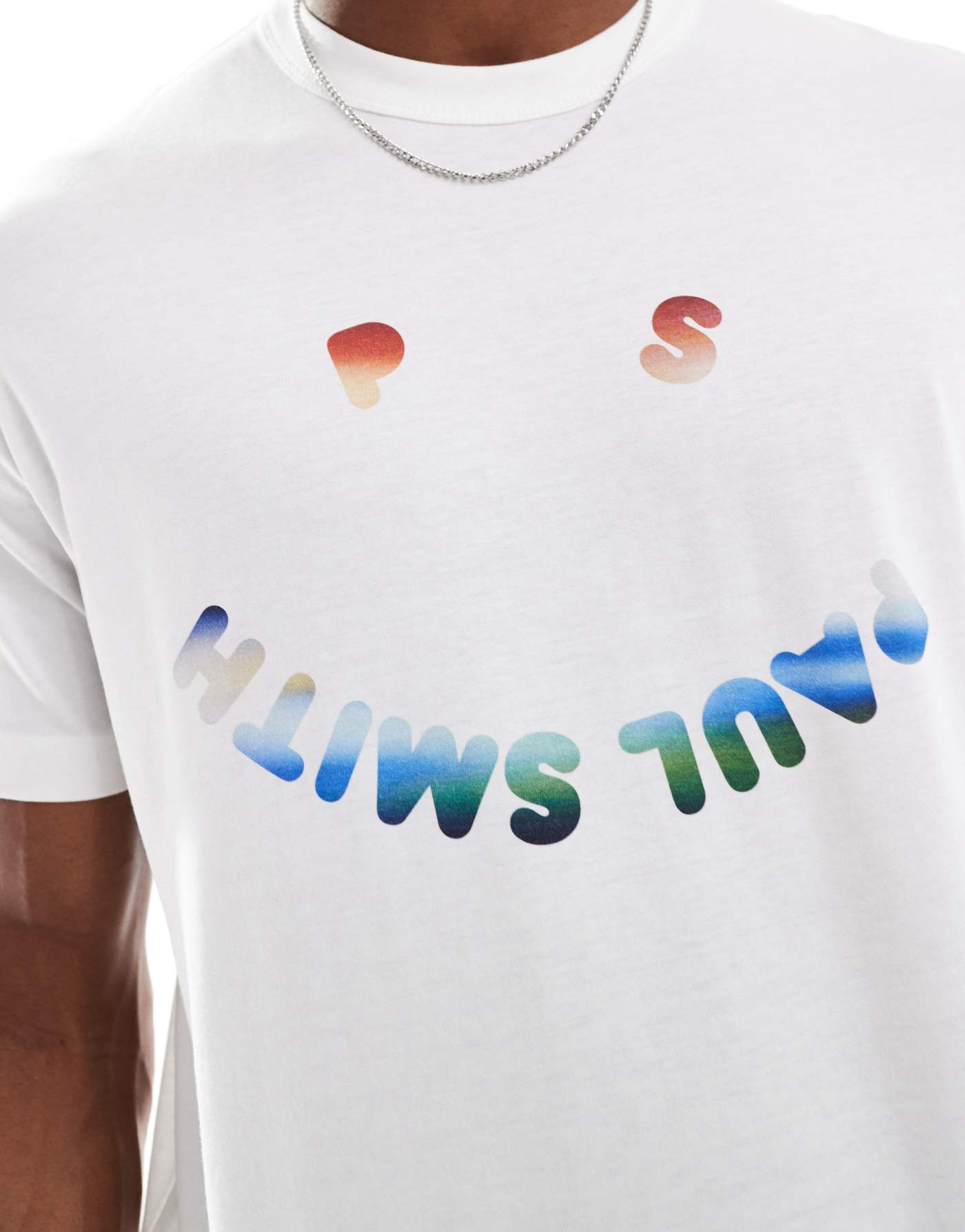 PS Paul Smith happy logo t-shirt in white