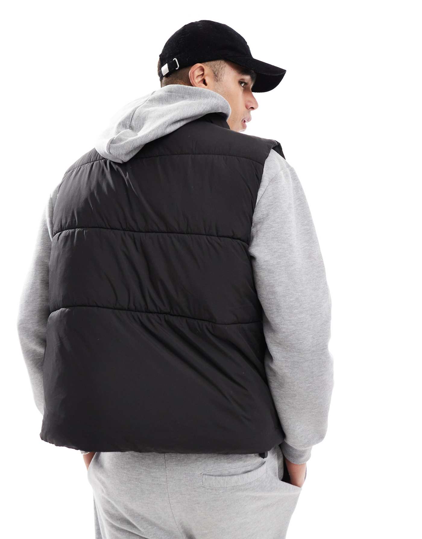 Cotton:On Vermont puffer vest in black