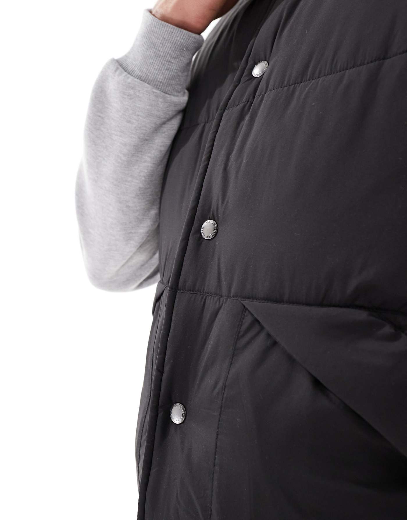 Cotton:On Vermont puffer vest in black