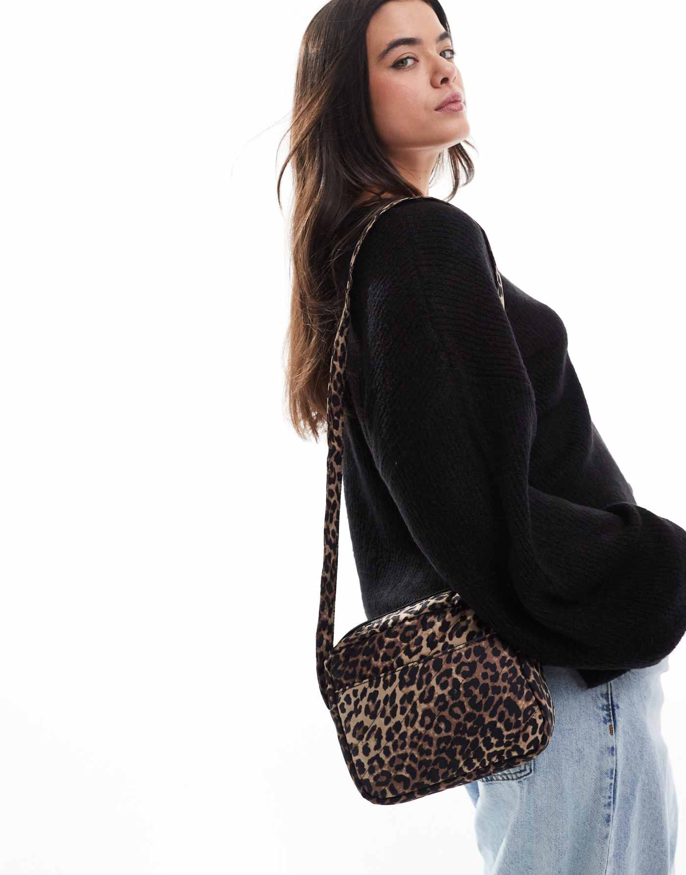 ONLY cross body bag in leopard print