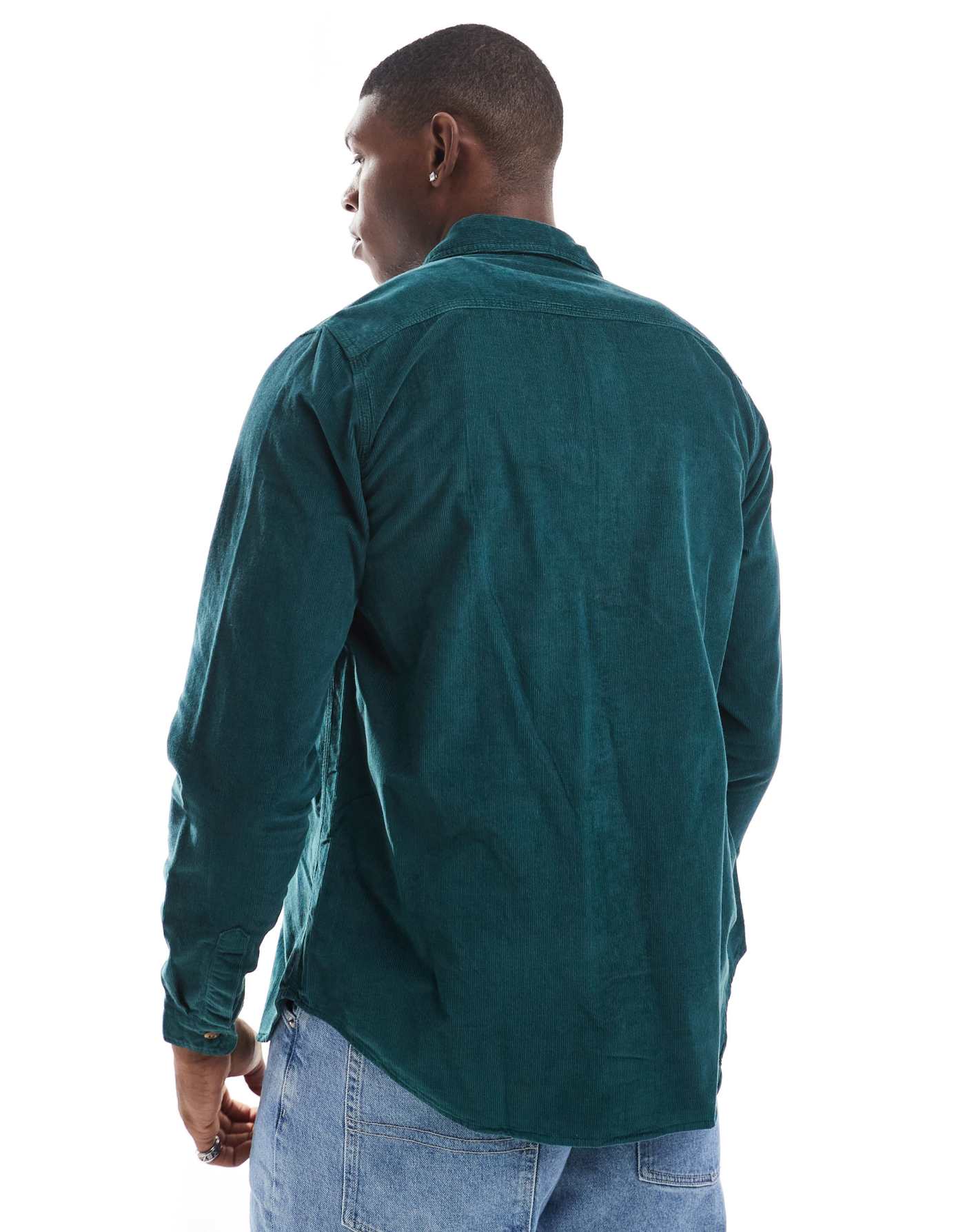 Superdry Trailsman relaxed fit corduroy shirt in pine green