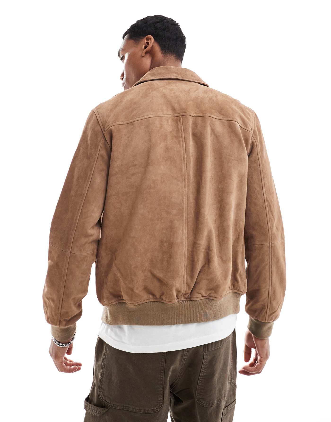 Scalpers Jokul Suede Jacket In Taupe