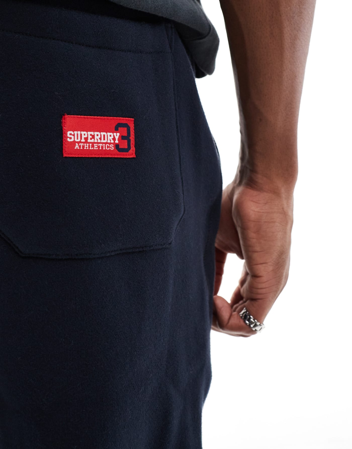 Superdry Essential logo joggers in eclipse navy