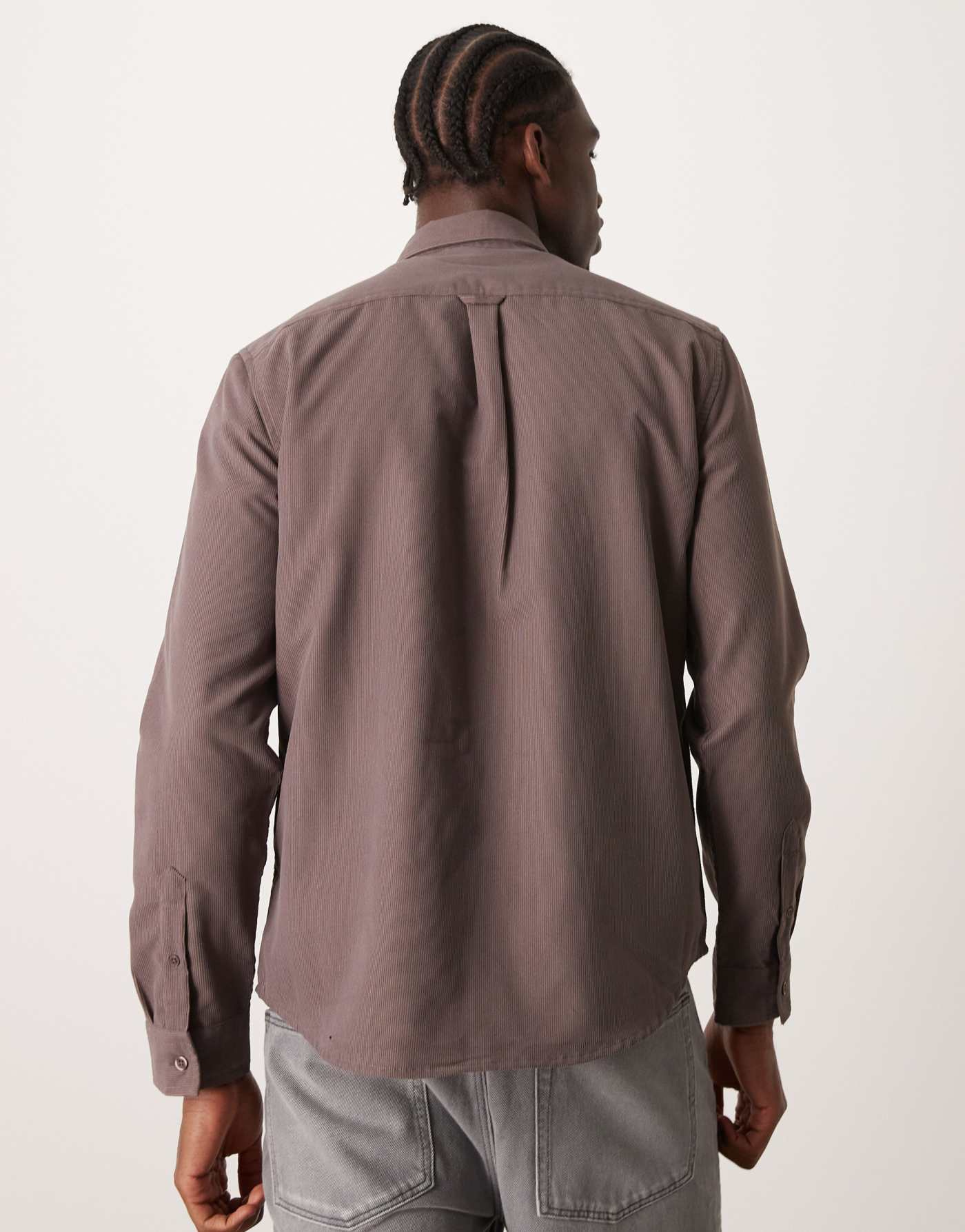 New Look cord shirt in mid brown