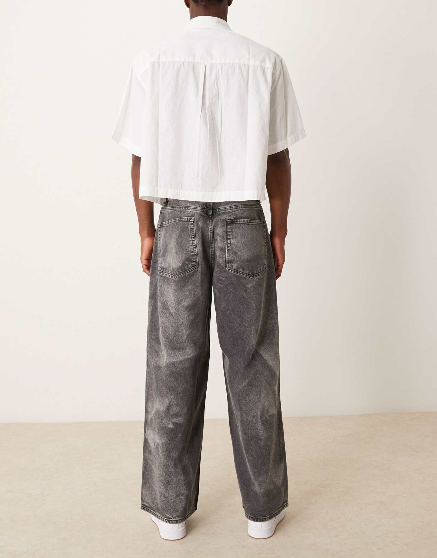 ASOS DESIGN super baggy jeans in marble wash