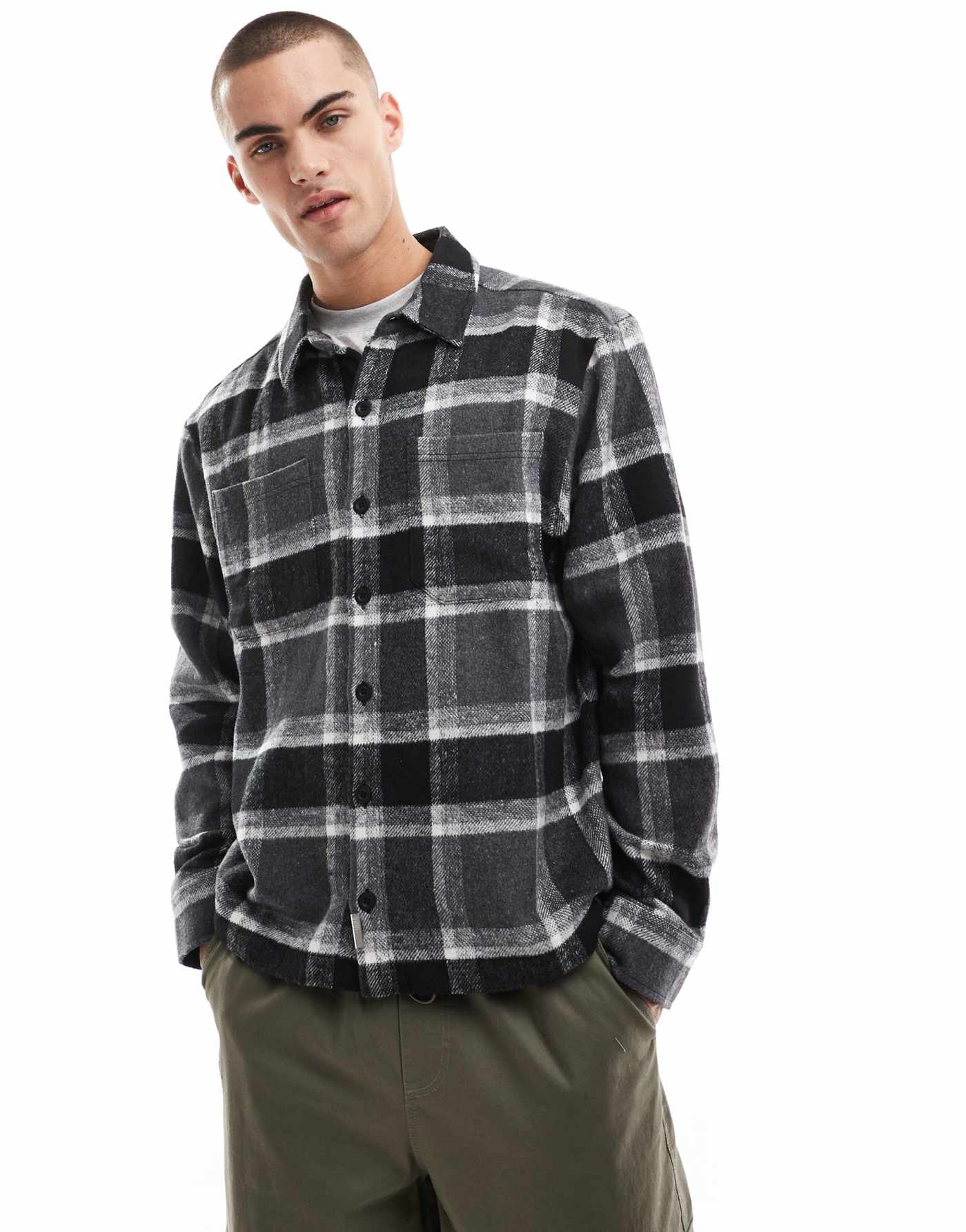 Hera Mens checked overshirt in multi