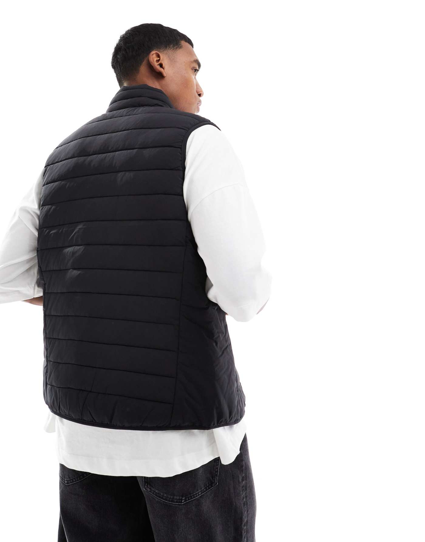 Lyle & Scott Stretch Lightweight Quilted Gilet in black