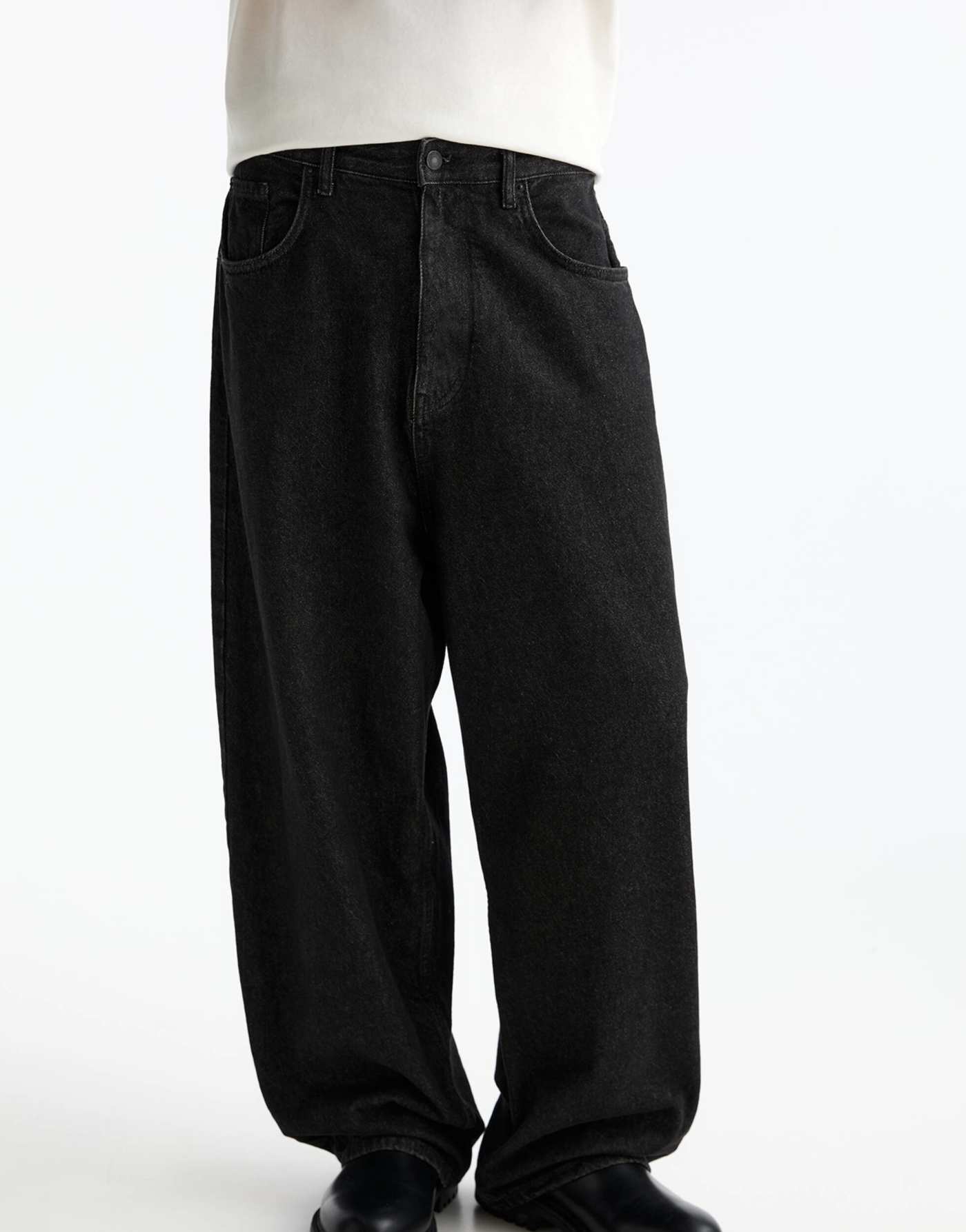 Pull&Bear Black Label co-ord denim jeans in grey