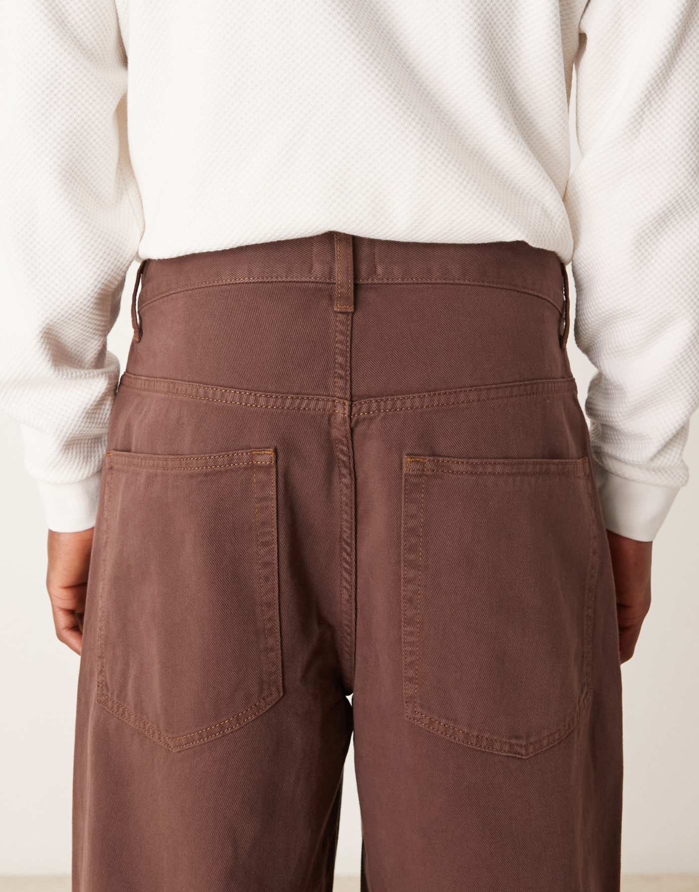 ASOS DESIGN super baggy jeans in brown