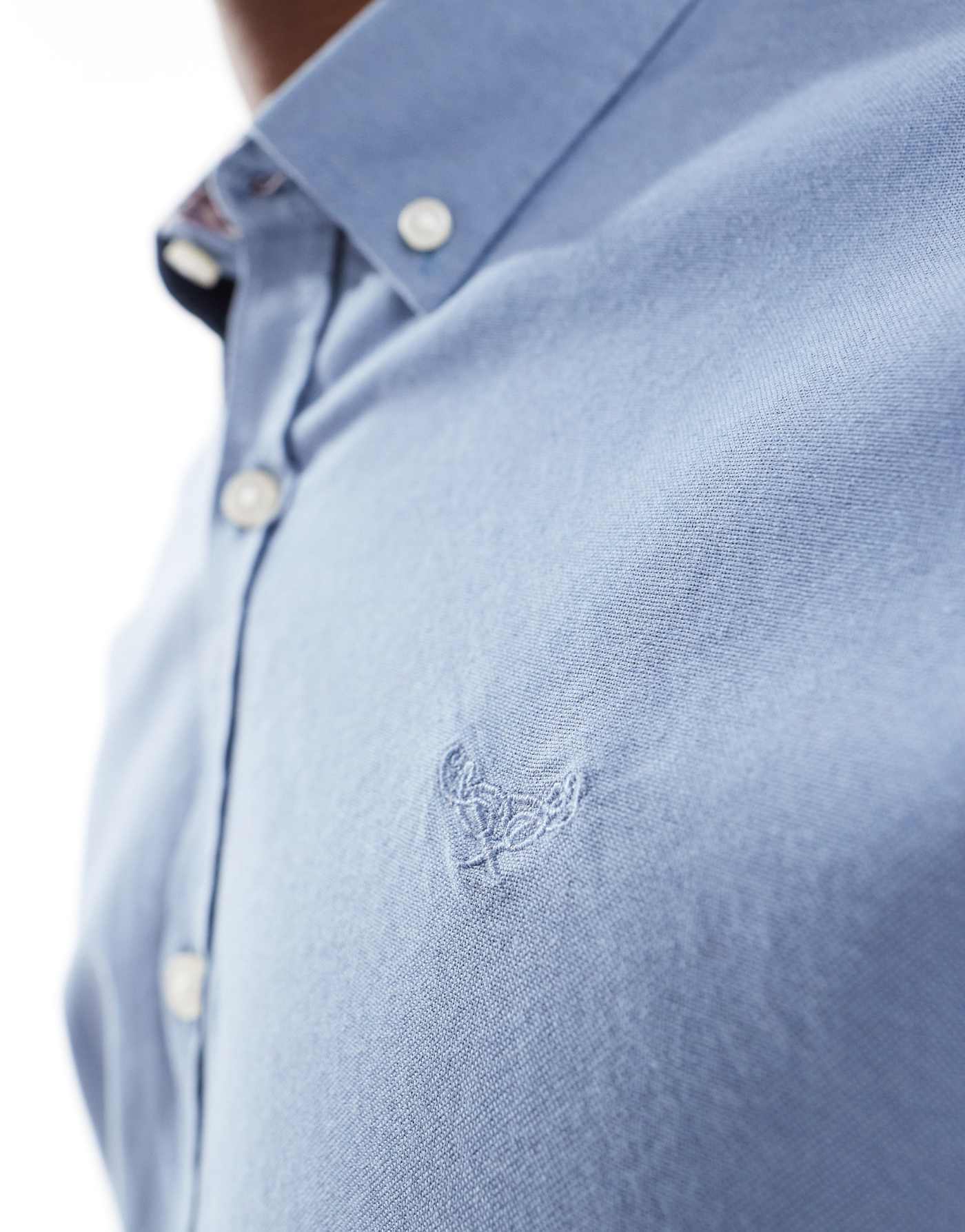 Threadbare long sleeve shirt in blue