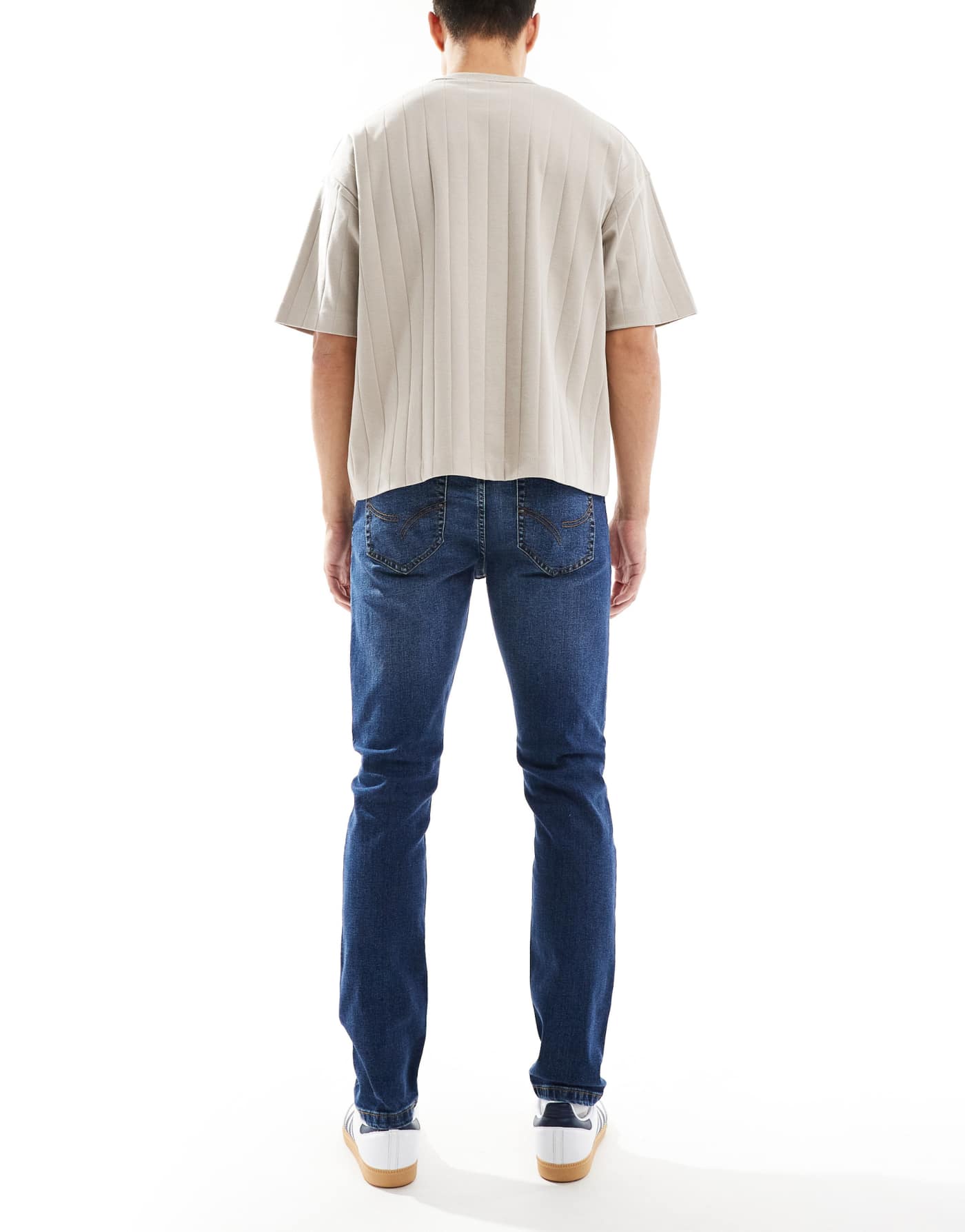 Threadbare slim fit jeans in mid wash blue