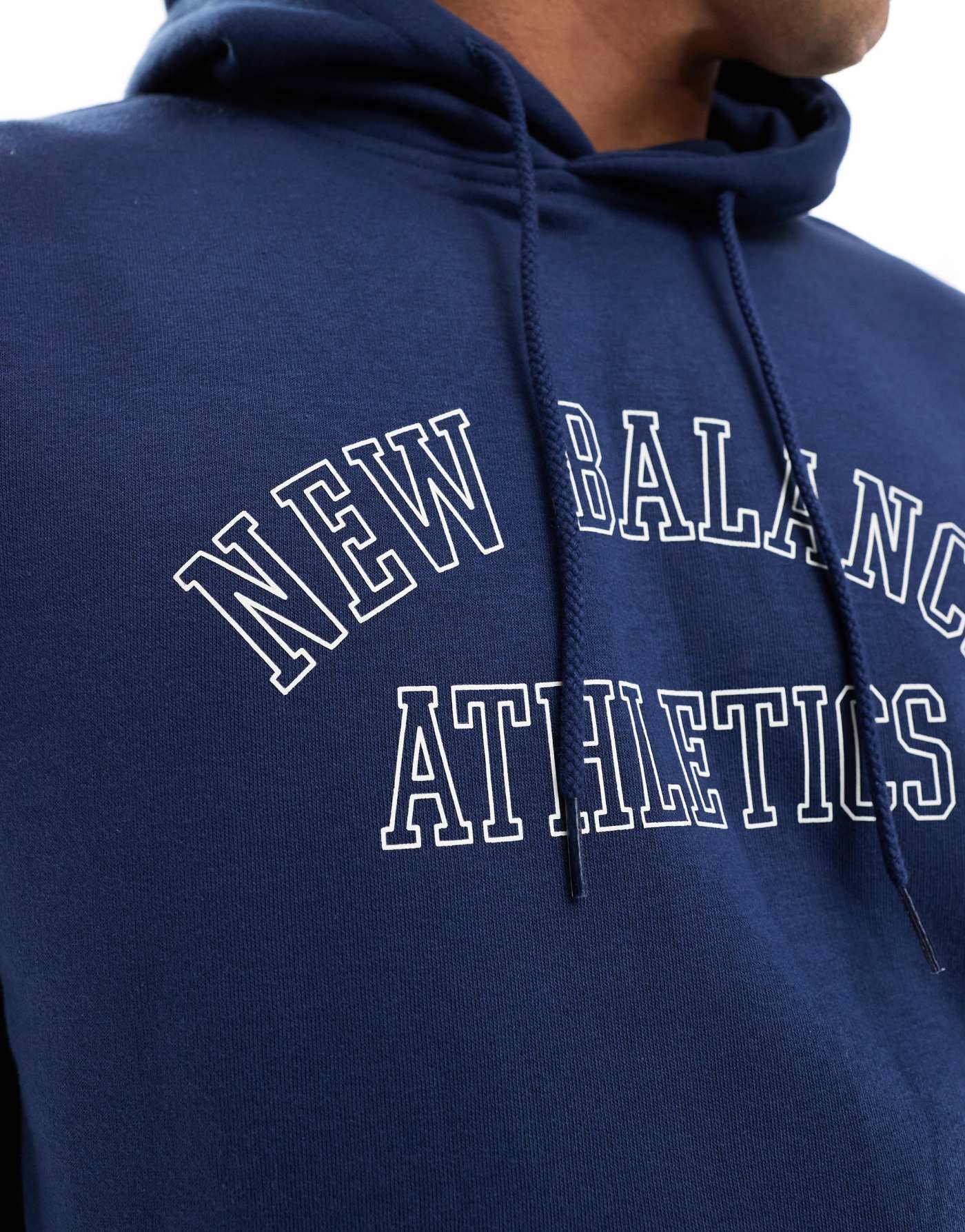 New Balance Graphic hoodie in nb navy