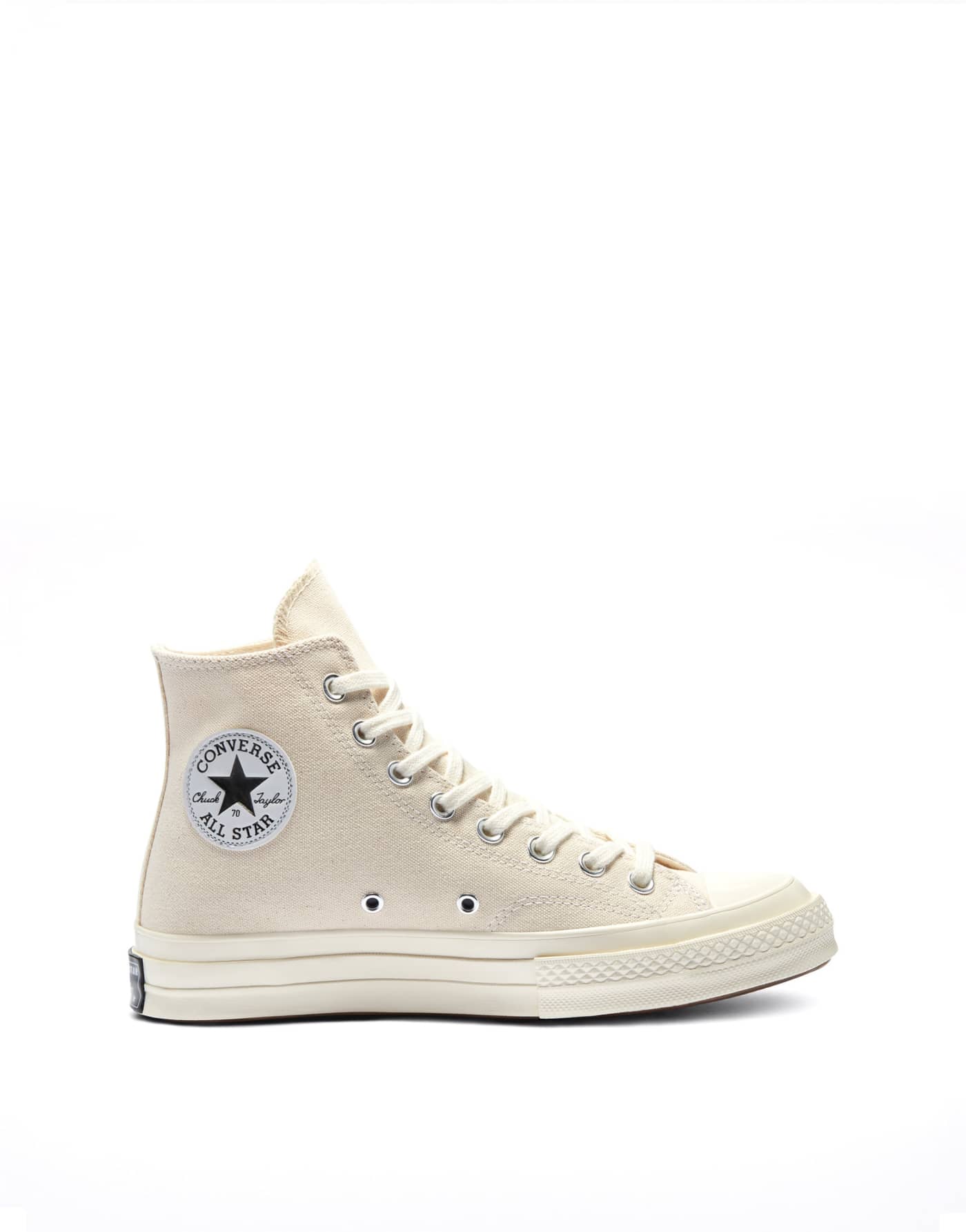 Converse Chuck 70 vintage canvas in natural/black/egret