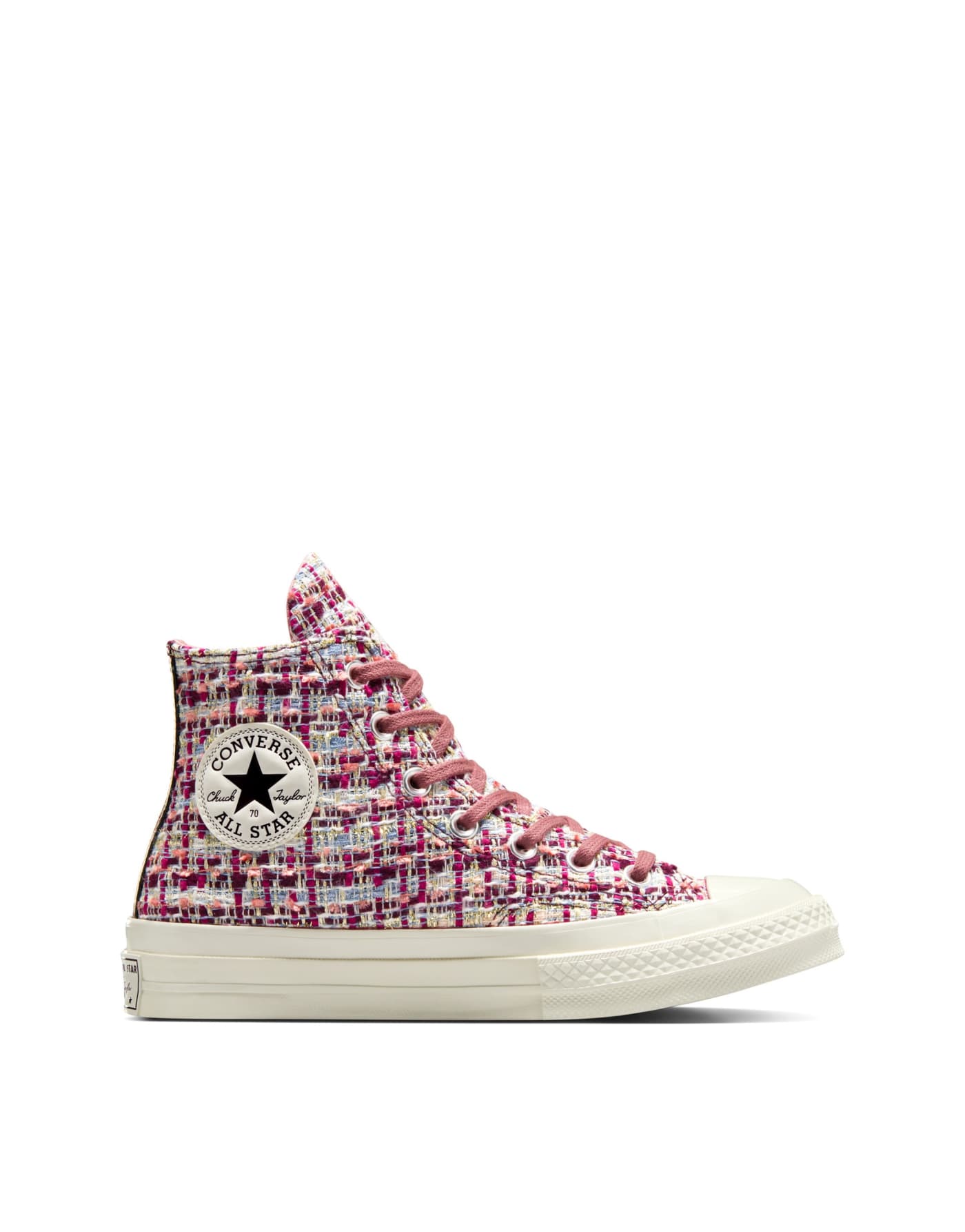 Converse Chuck 70 tweed shimmer in orchid abyss/legend berry