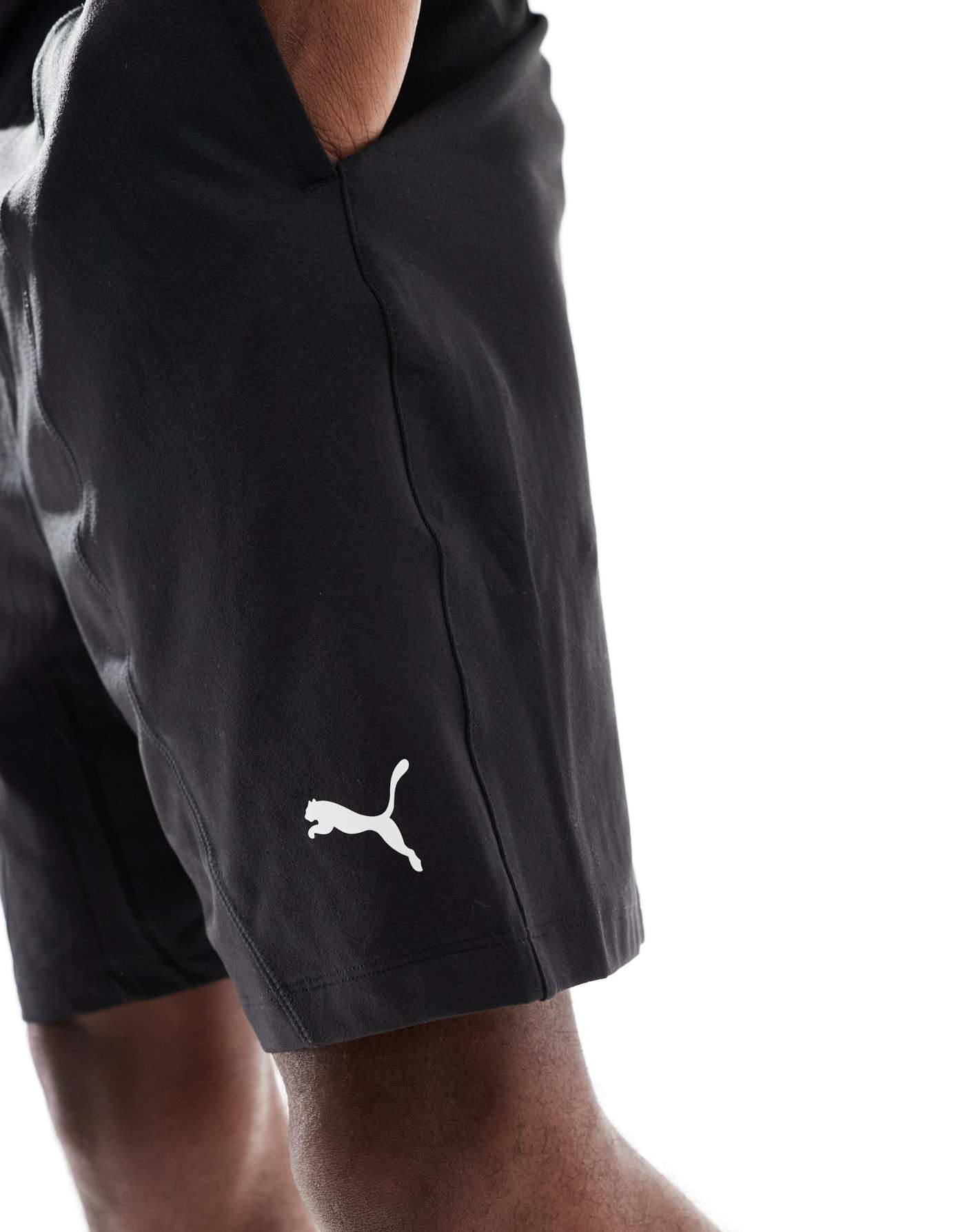 Puma Cloudspun 7" knit shorts in puma black