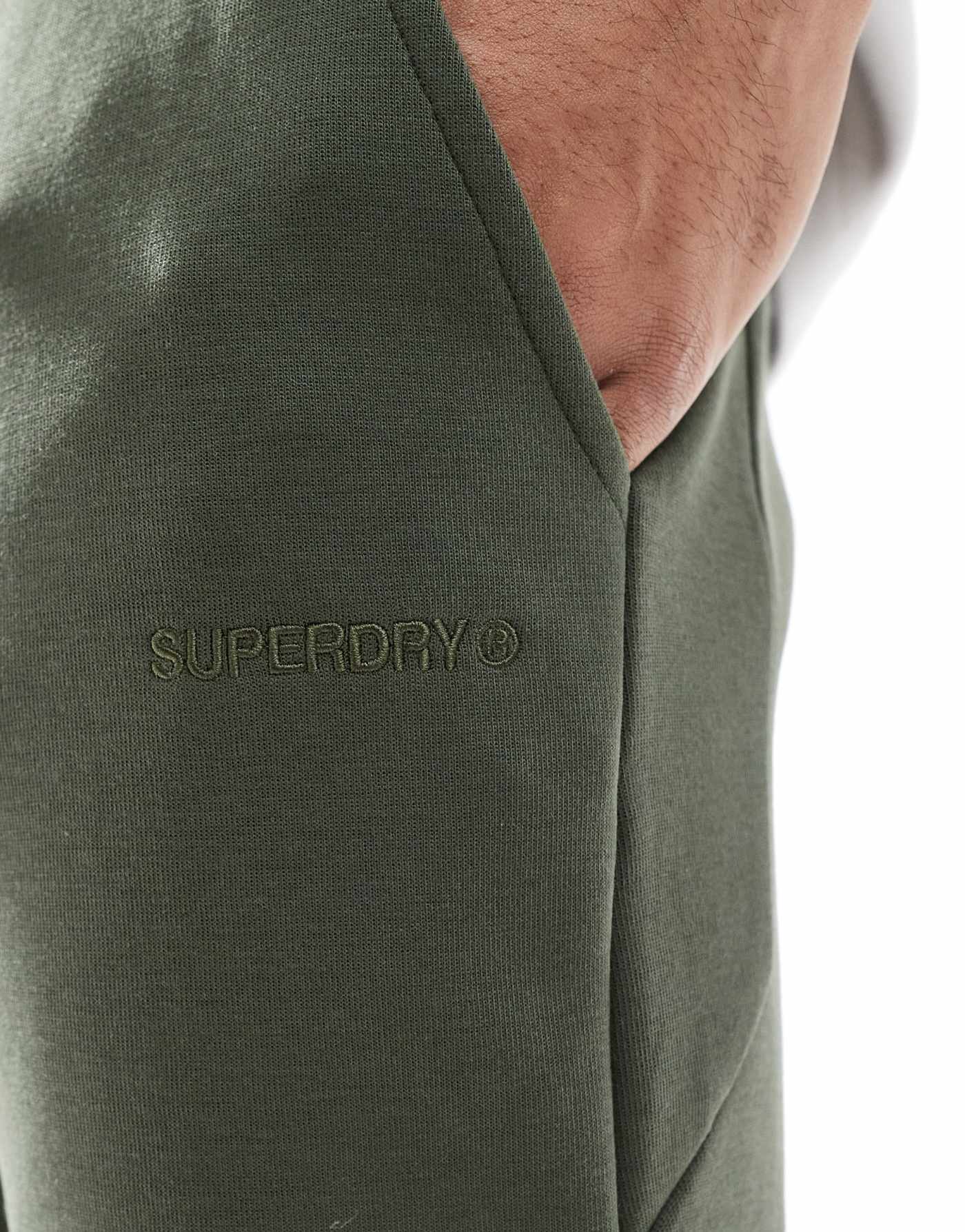 Superdry Tech tapered jogger in dark moss green