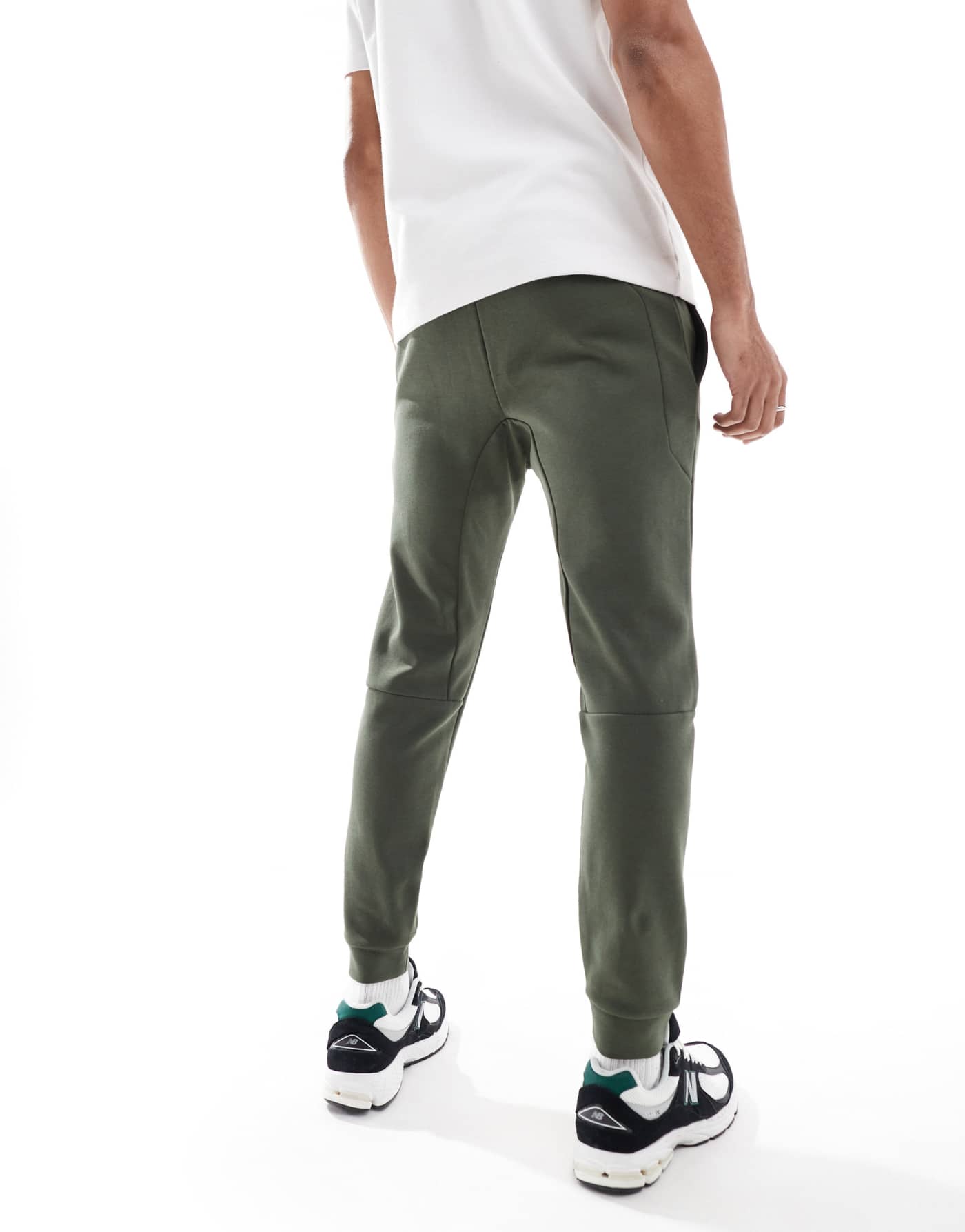 Superdry Tech tapered jogger in dark moss green