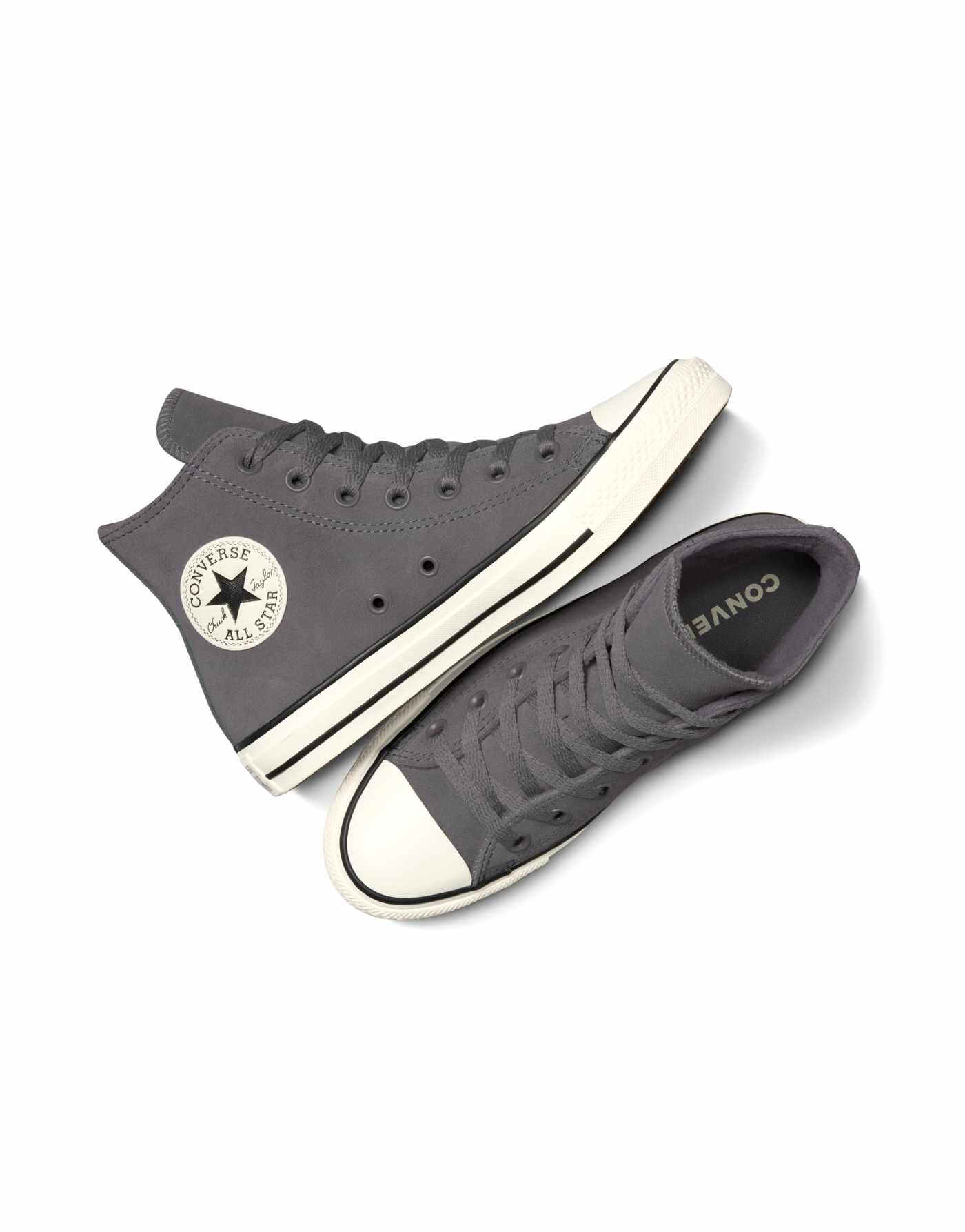 Converse Chuck taylor all star colorful suede in sharkskin/egret/black