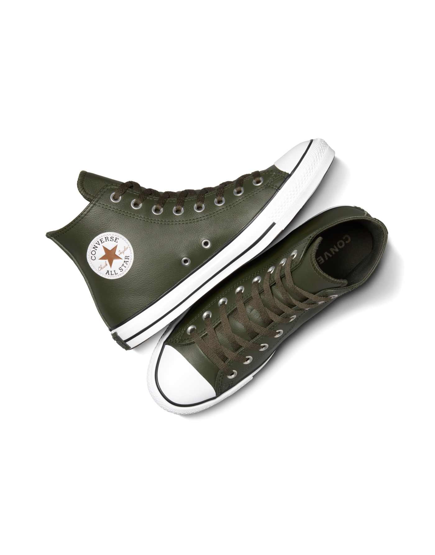 Converse Chuck taylor all star in cave green/dark whiskey/white