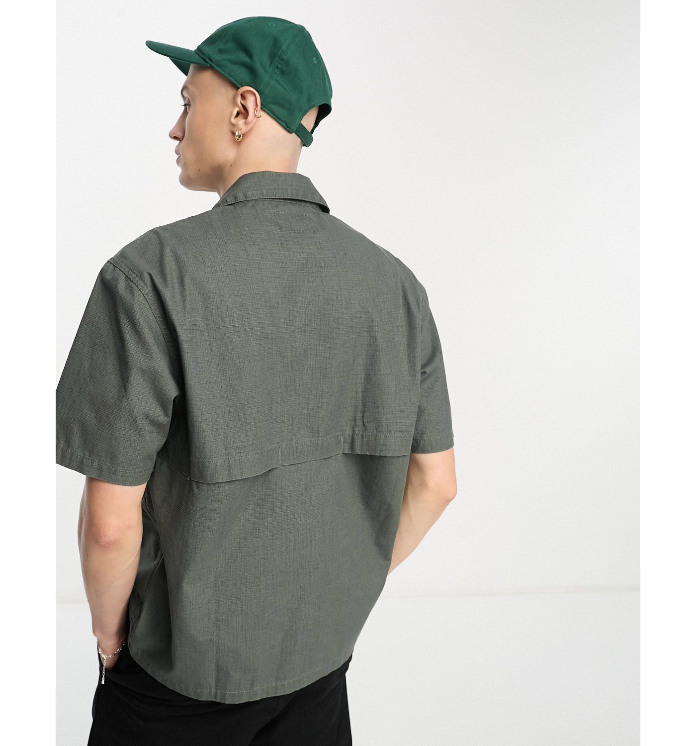 Carhartt WIP wynton short sleeve shirt in green