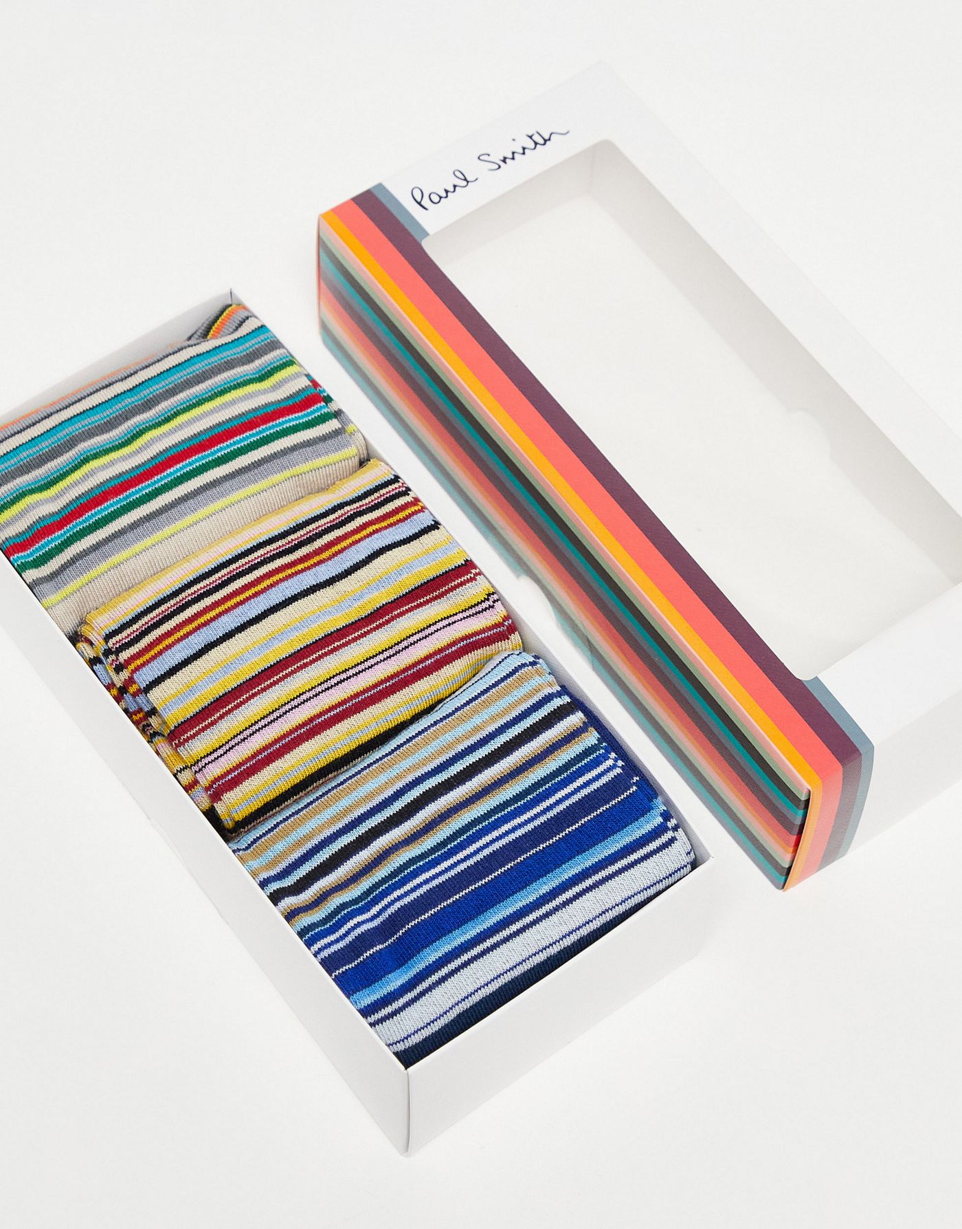 Paul Smith 3 pack socks in mutli stripes