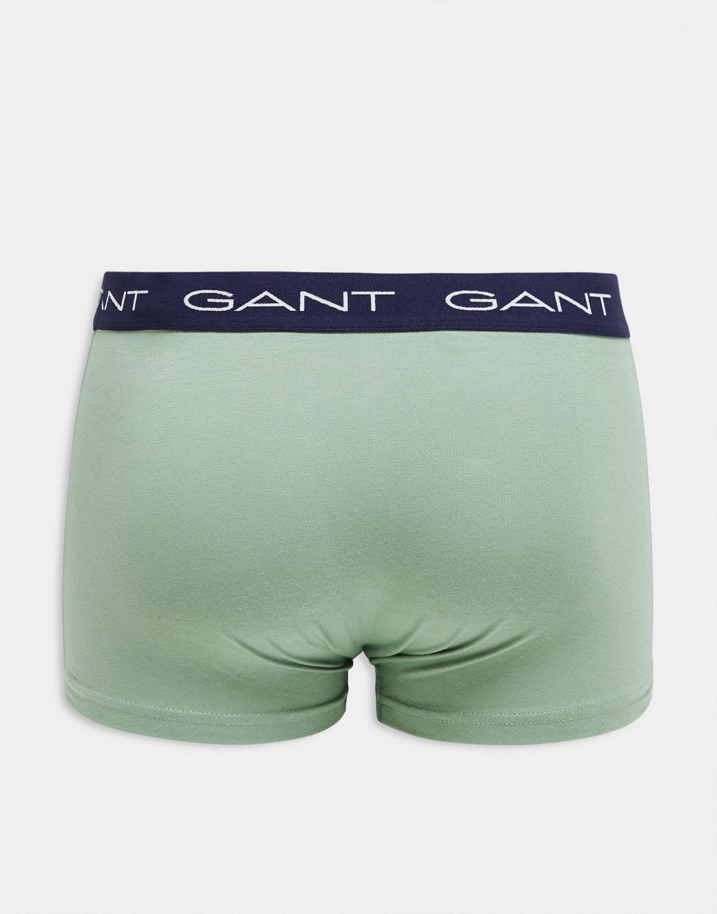 GANT 3 pack trunks in green, blue and orange with logo waistband