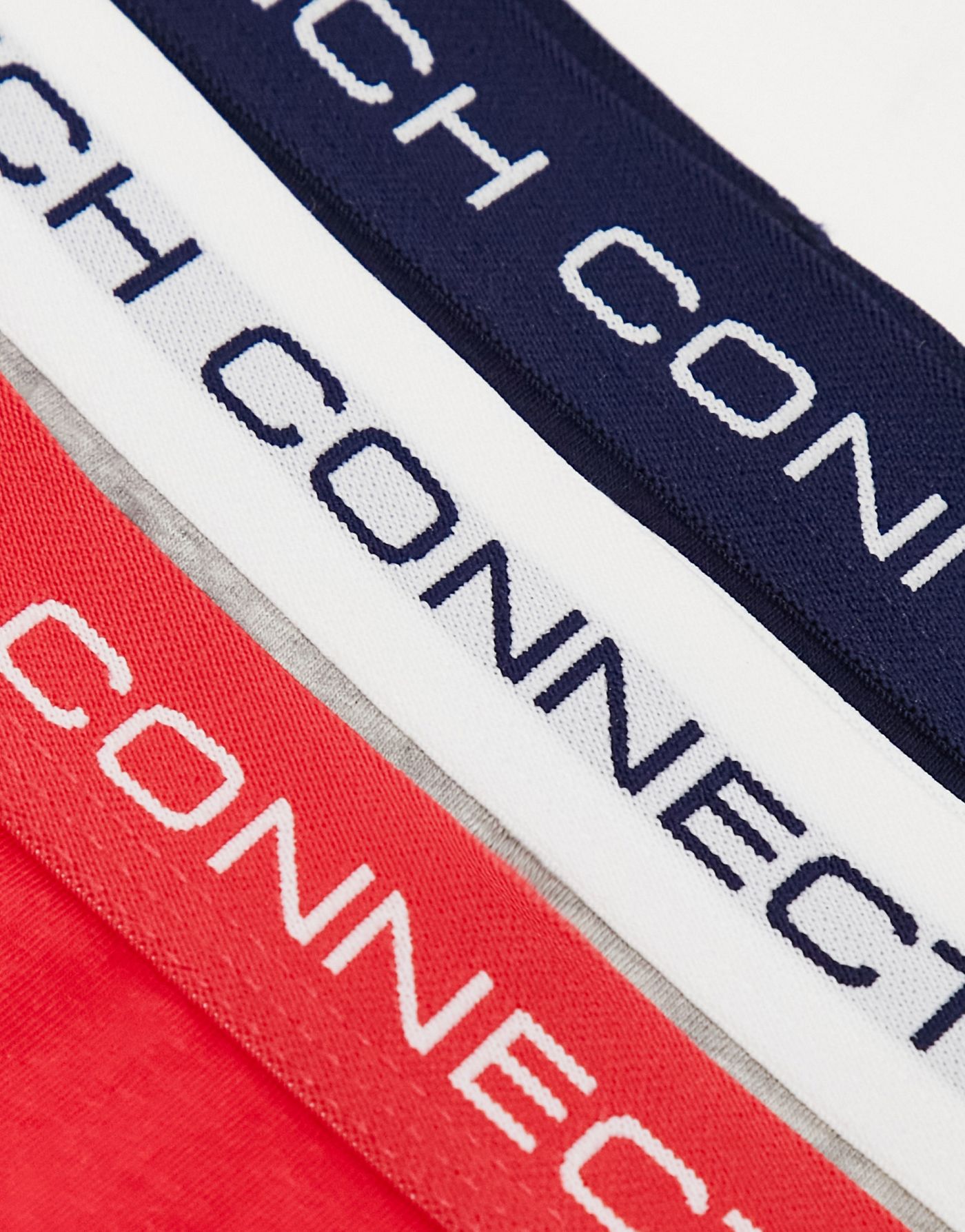 French Connection 3 pack briefs in hibiscus grey and navy