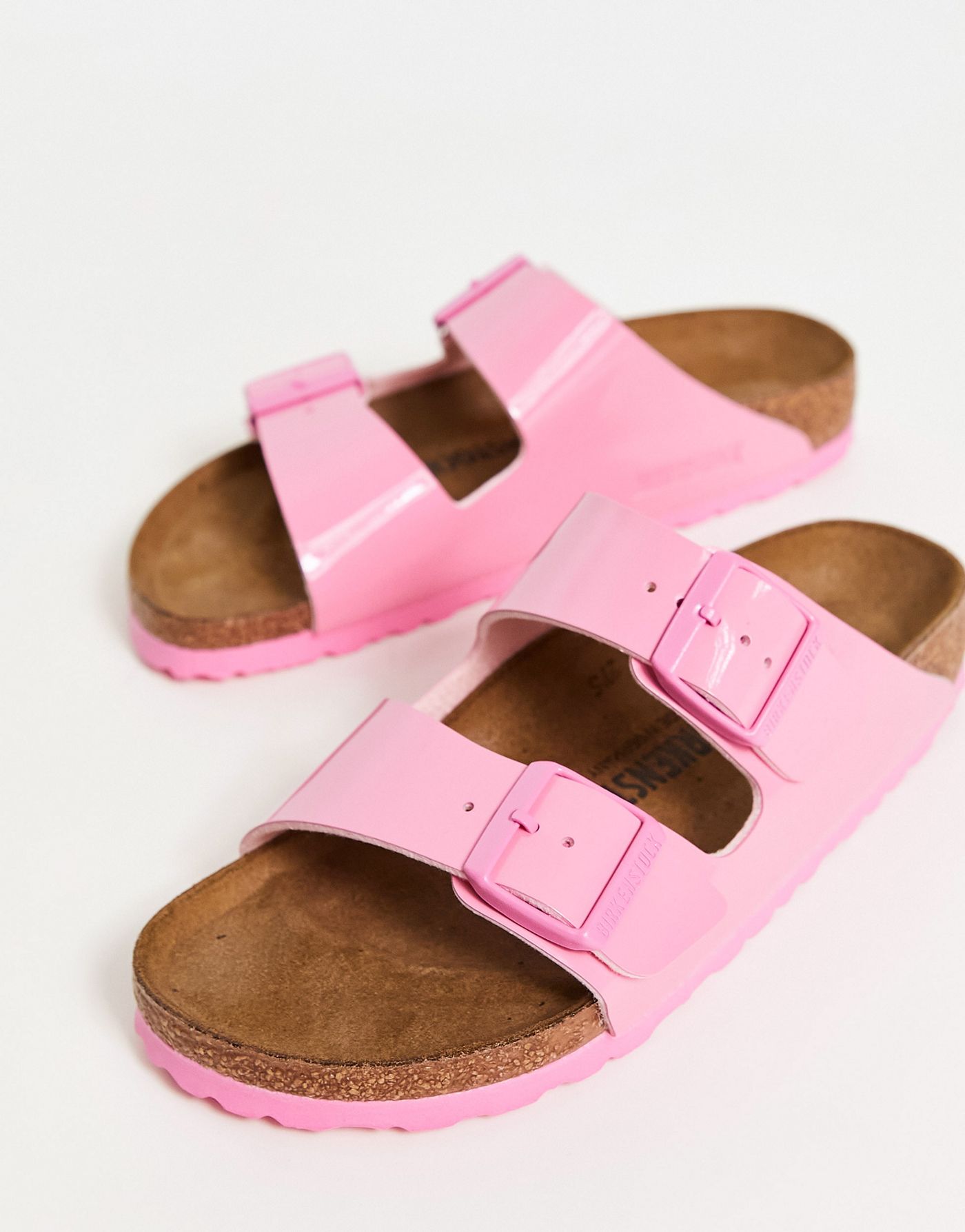 Birkenstock Arizona Birko-Flor sandals in candy pink