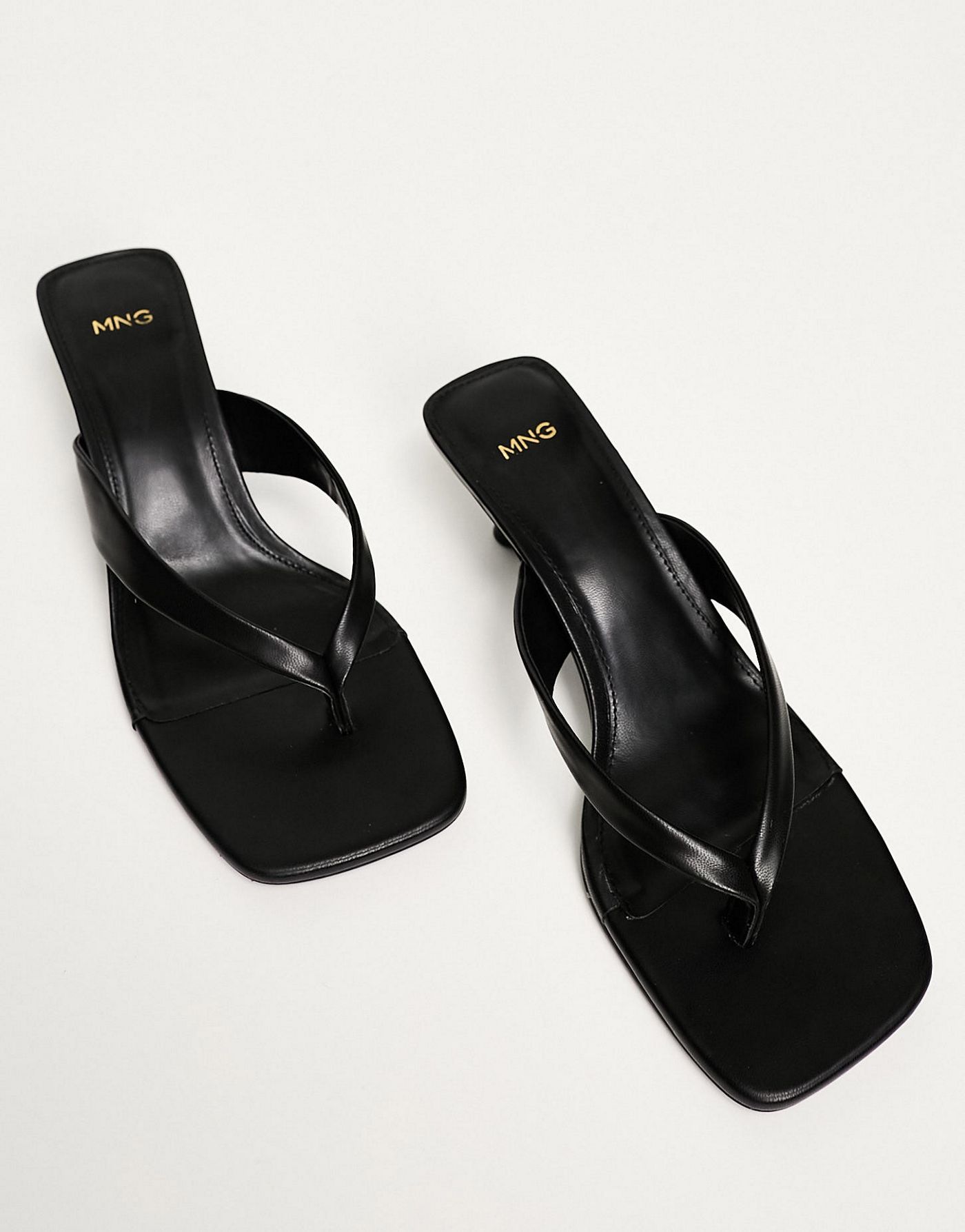 Mango heeled sandals in black