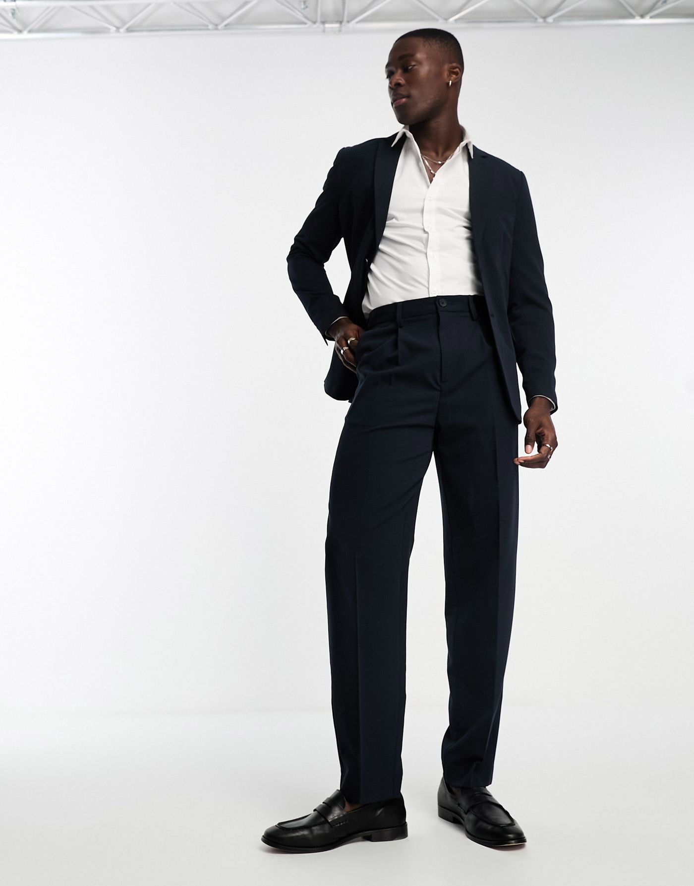 Only & Sons slim suit jacket in navy