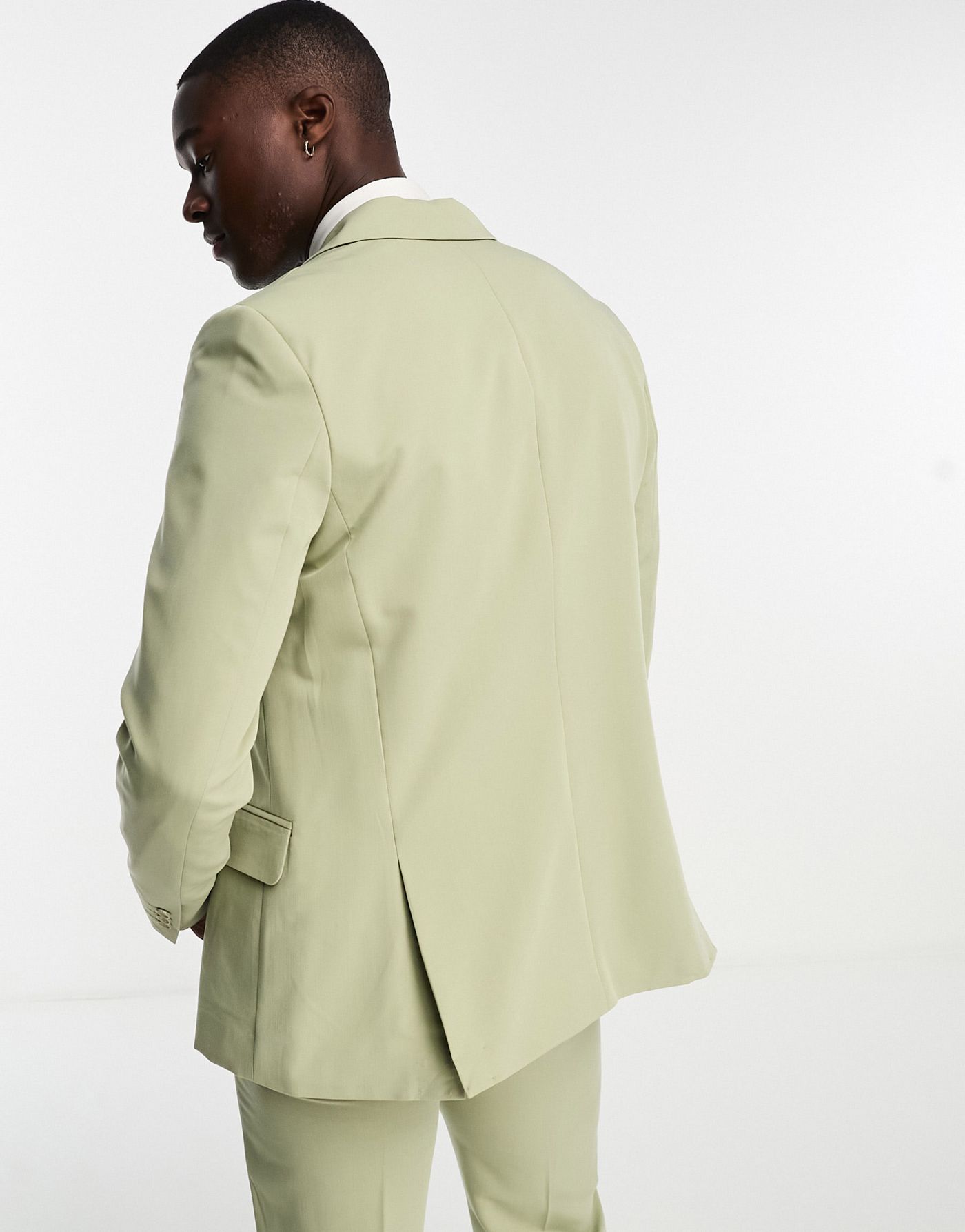 Only & Sons slim suit jacket in dusty olive