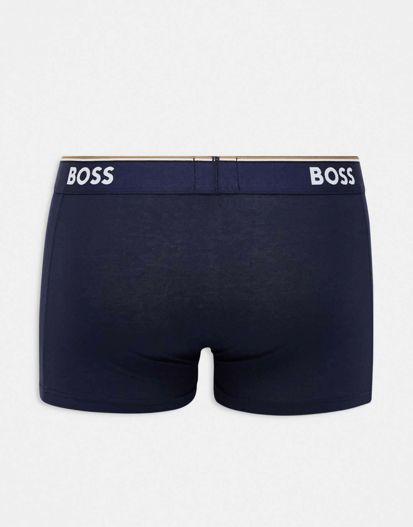 Boss Bodywear power 3 pack trunks in black, navy and logo design