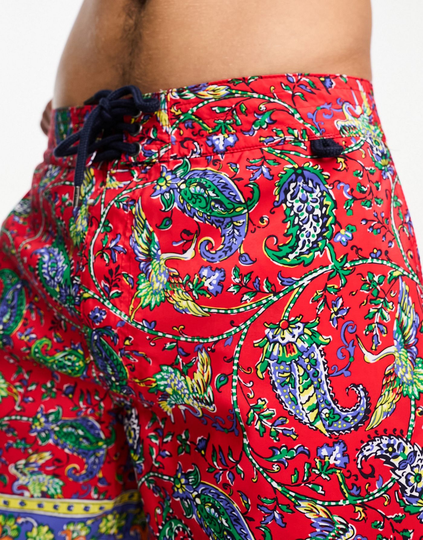 Polo Ralph Lauren Traveler paisley print board shorts in red CO-ORD