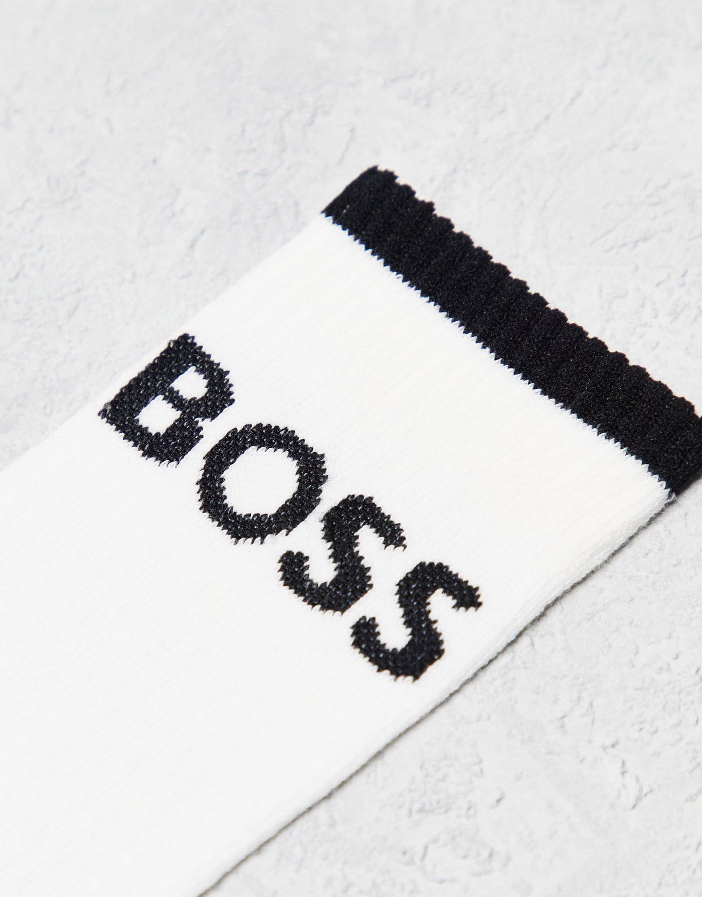 Boss Bodywear 6 pack logo ribbed socks in white
