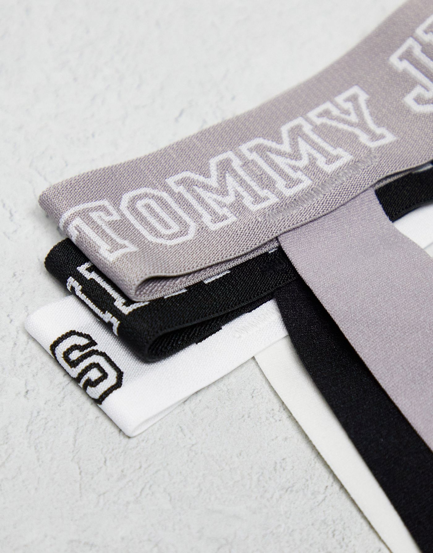 Tommy Hilfiger 3 pack logo waistband jockstrap