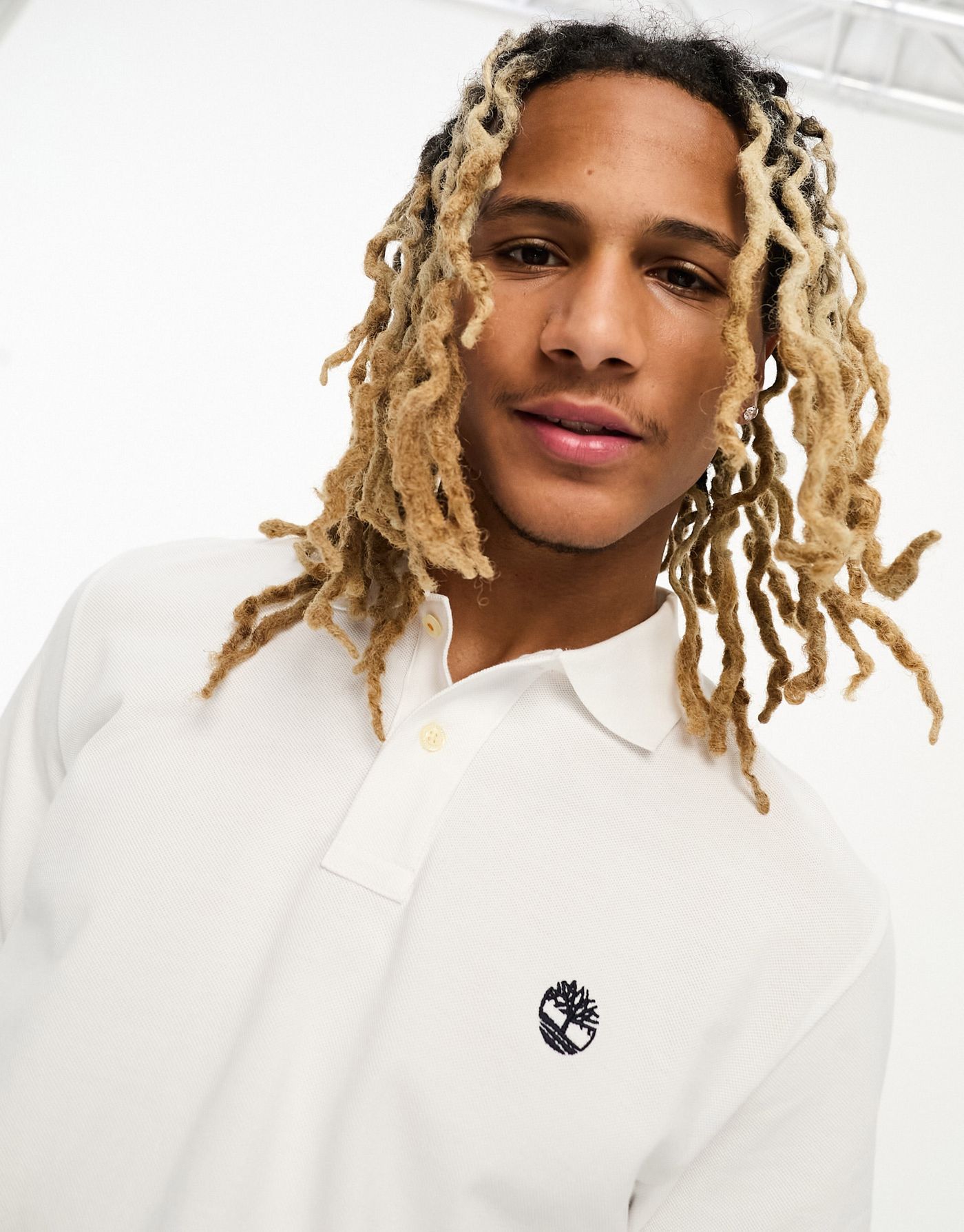 Timberland millers river small logo polo in white