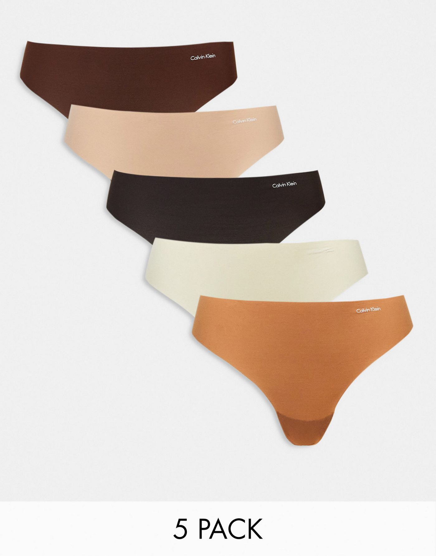 Calvin Klein 5 pack thongs in multi