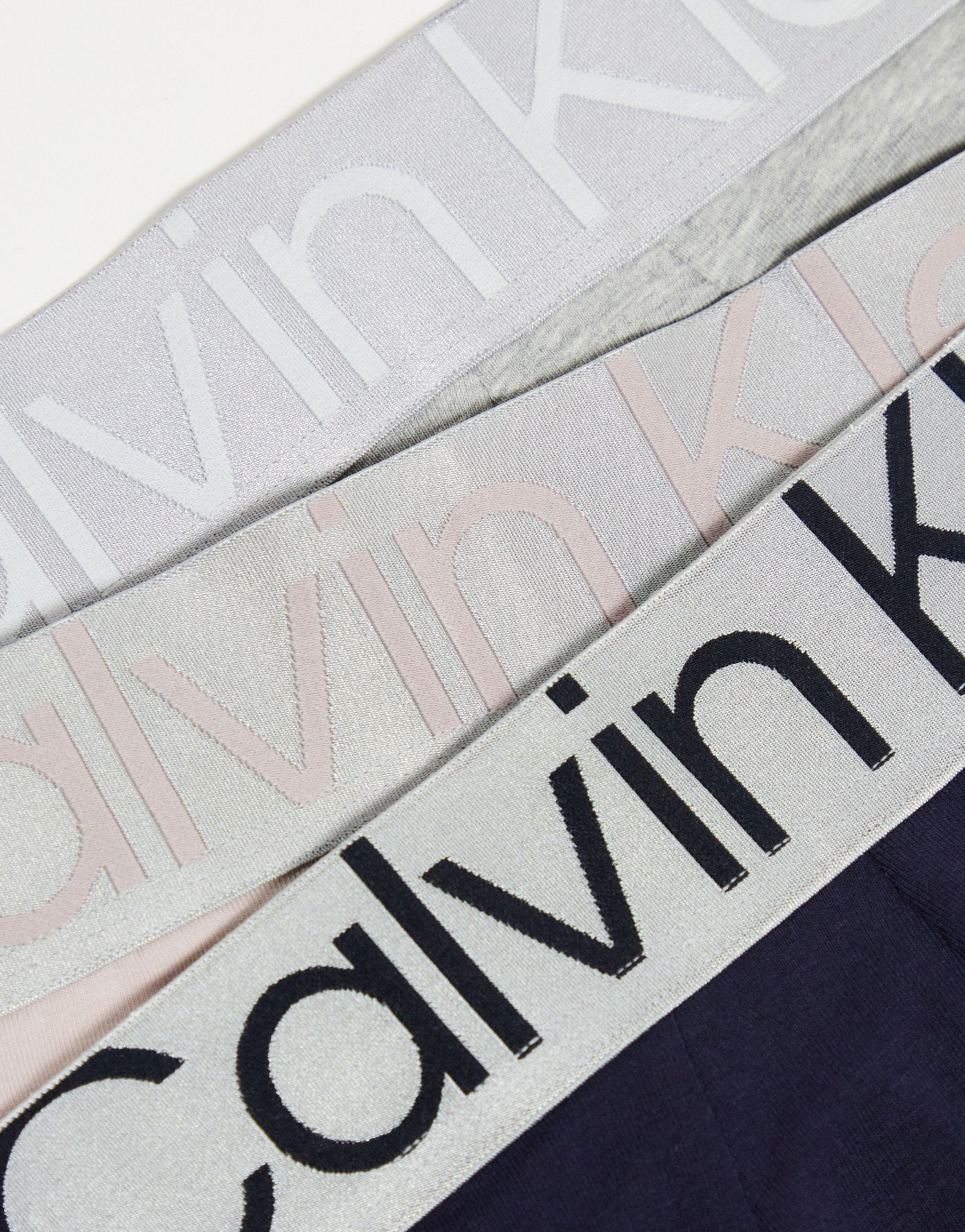 Calvin Klein cotton steel 3-pack stretch briefs in multi