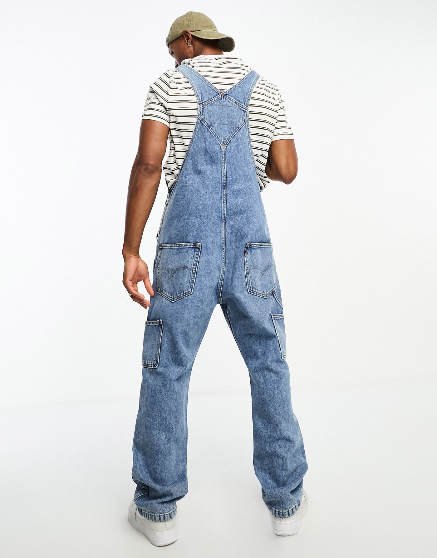 Levi's Workwear capsule Denim overalls in mid blue wash