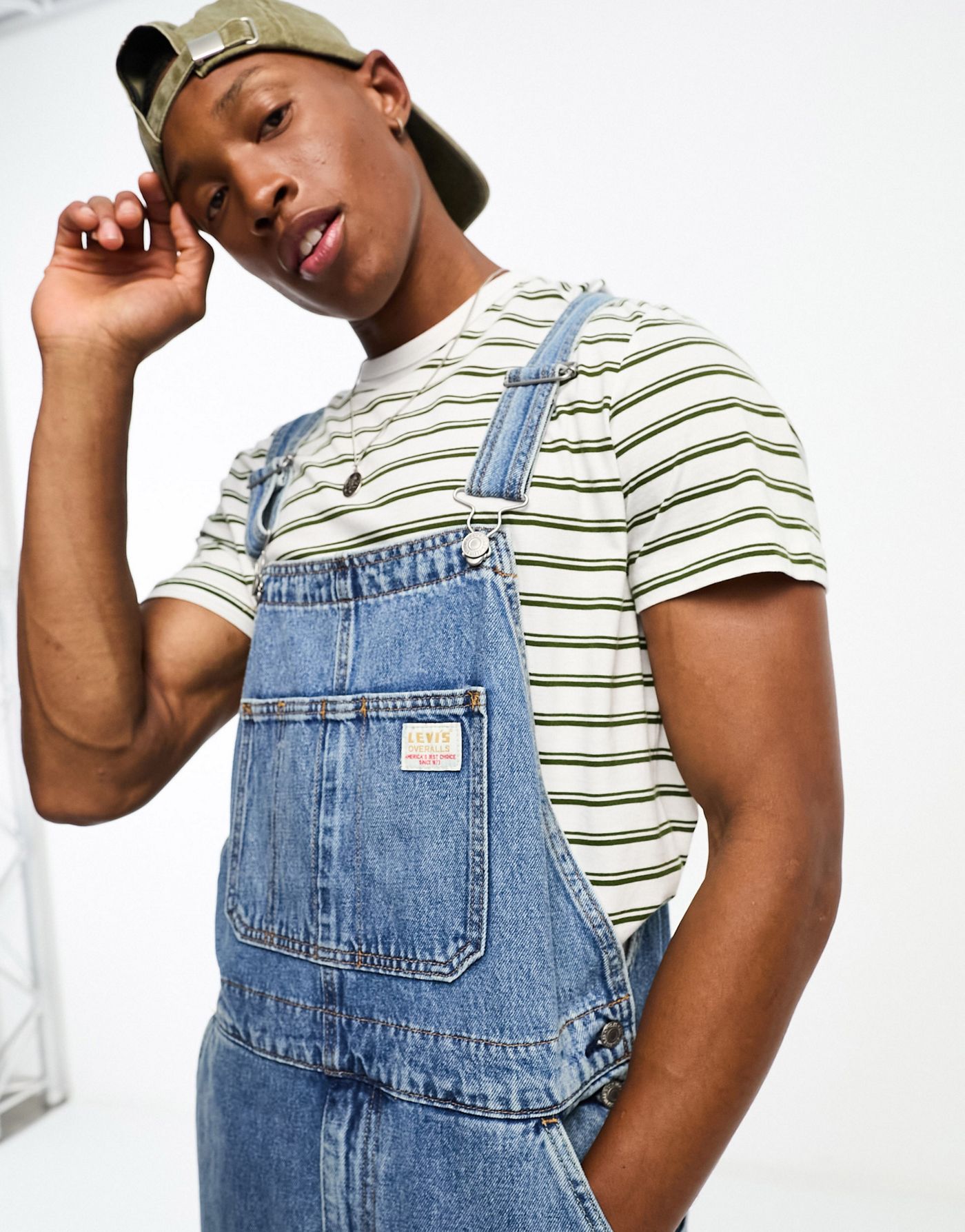 Levi's Workwear capsule Denim overalls in mid blue wash