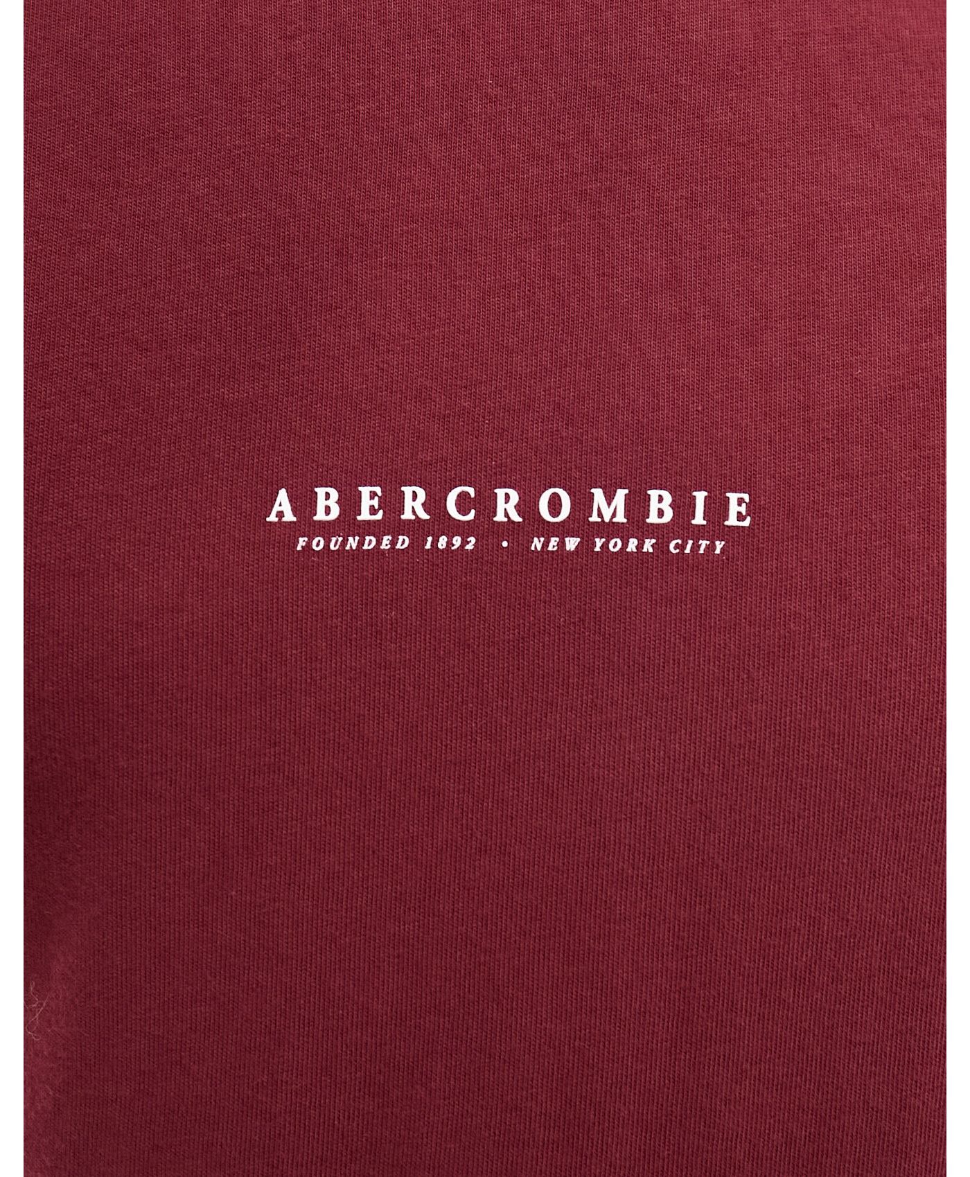 Abercrombie & Fitch 3 pack centre chest logo relaxed fit t-shirt in dark blue/burgundy/white