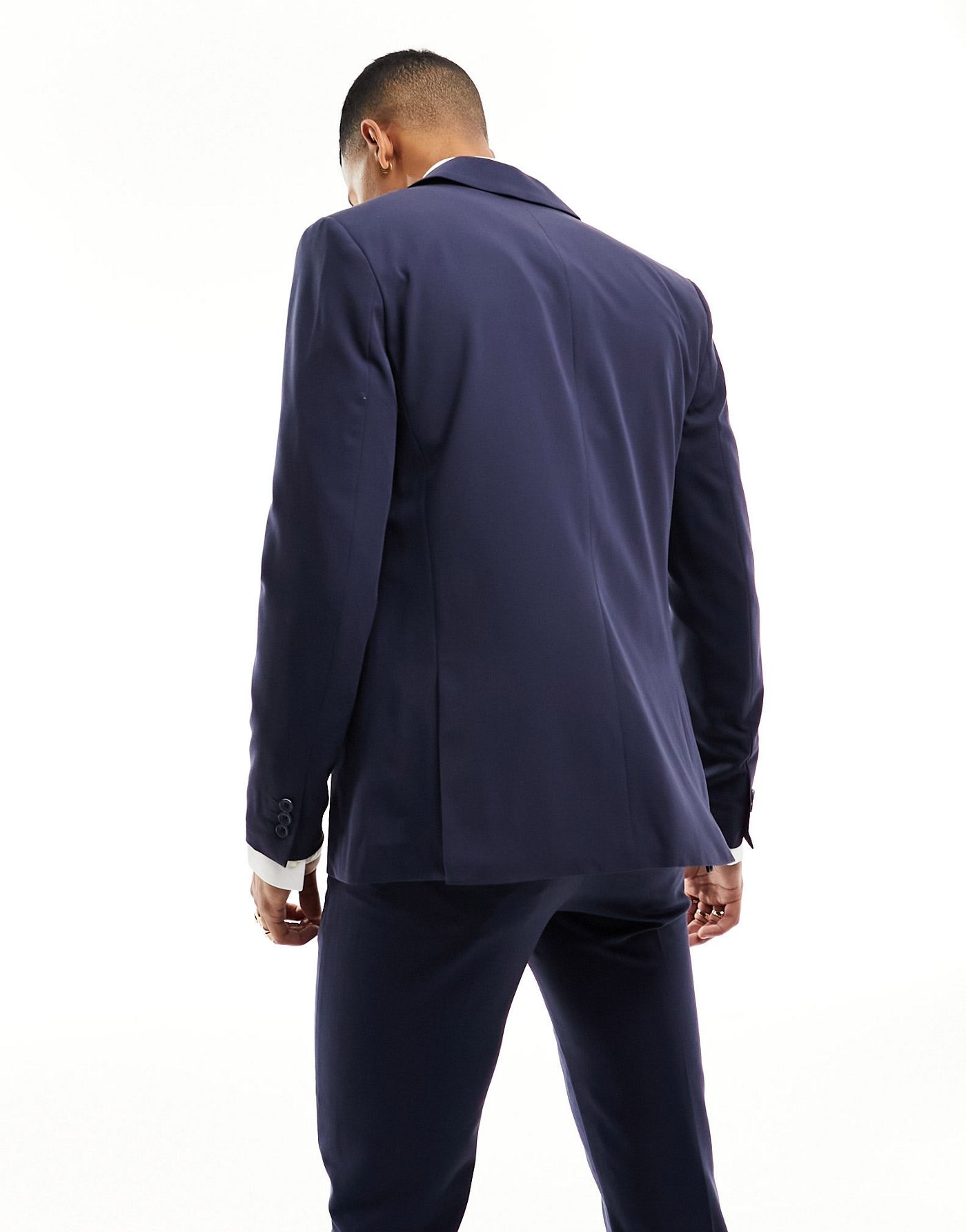 Only & Sons slim fit suit jacket in navy