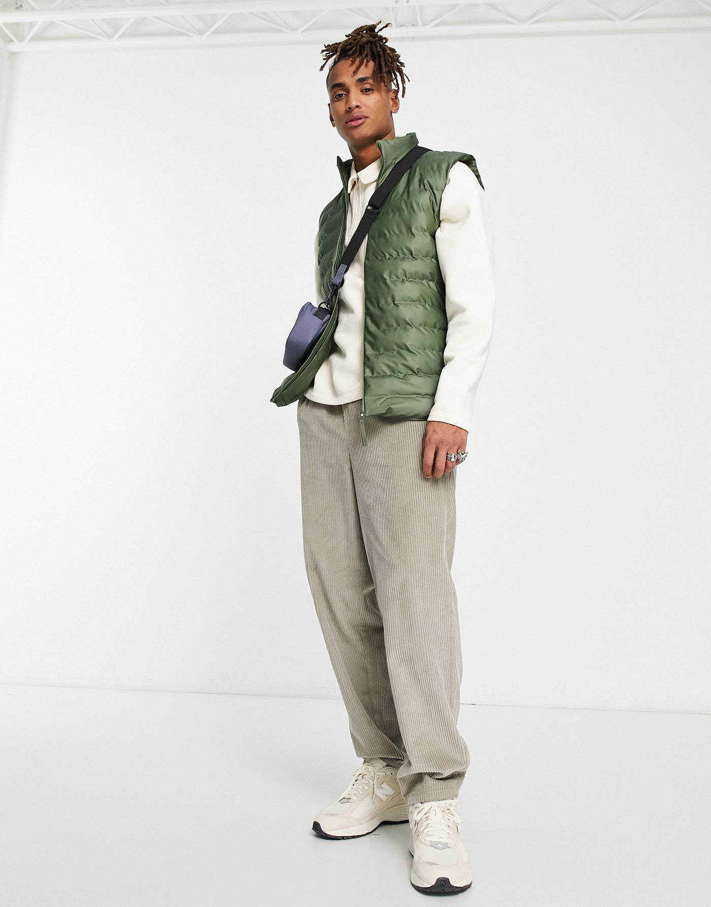 Rains Trekker padded vest in green