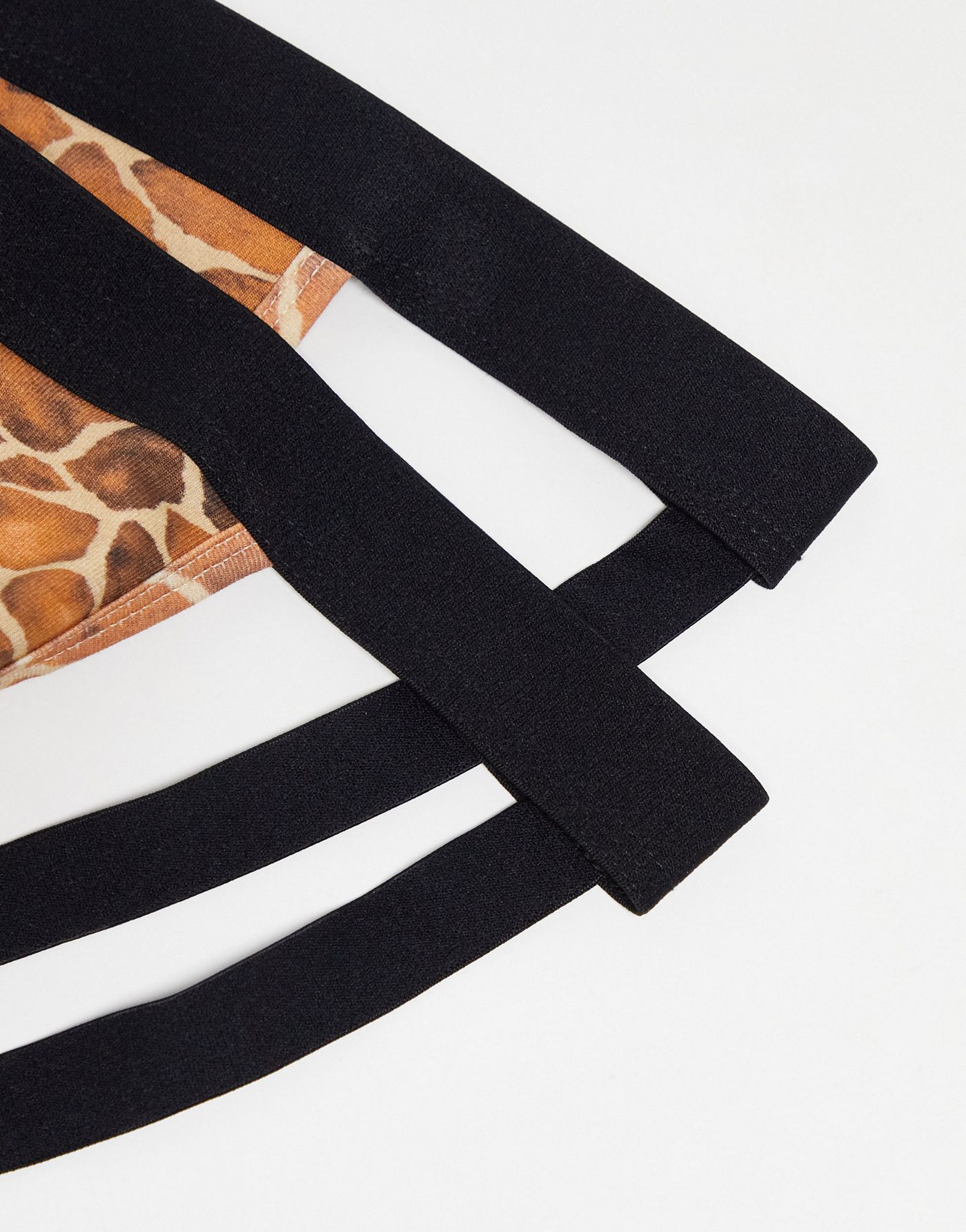 ASOS DESIGN 2 pack jock straps in animal print